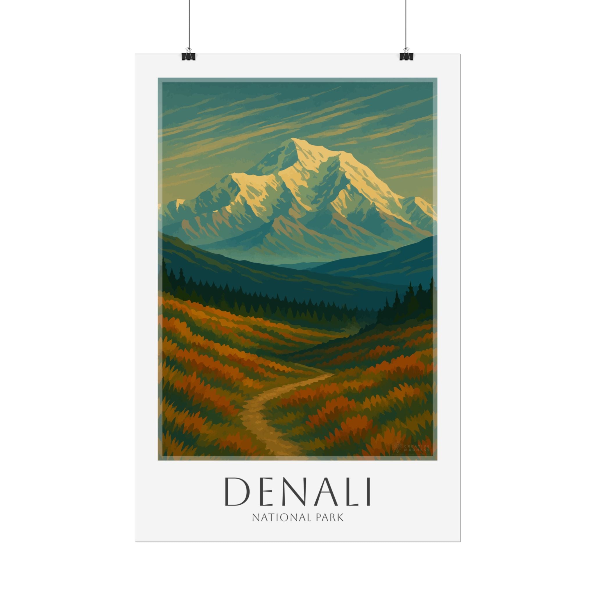 DENALI * Travel Poster * National Park Wall Art