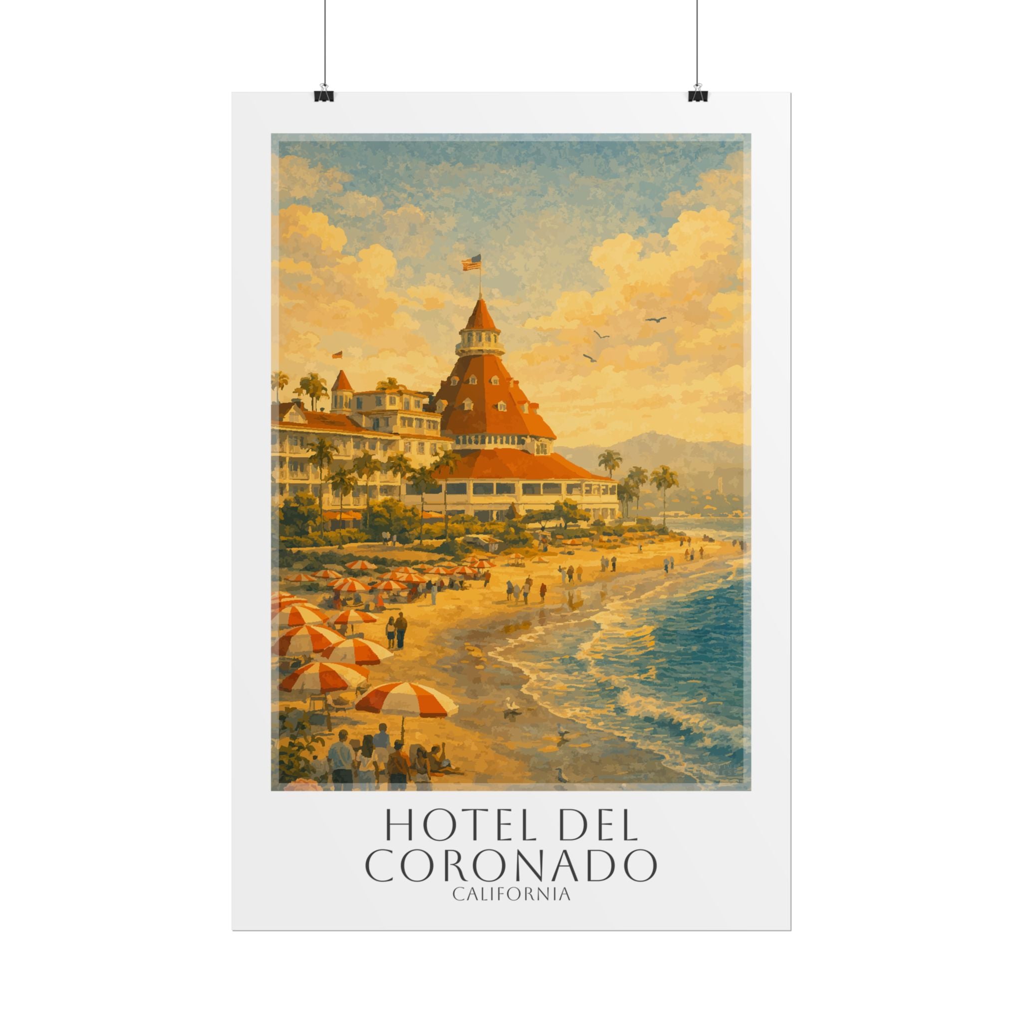 Hotel Del Coronado Travel Poster