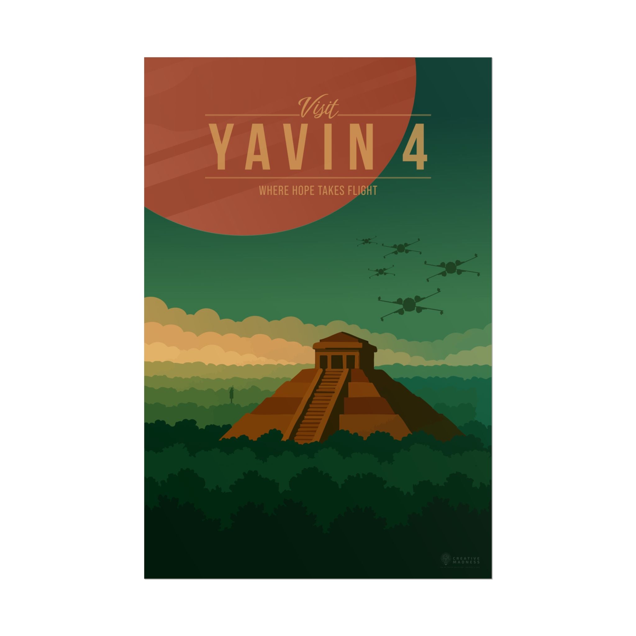 Yavin 4 Travel Poster