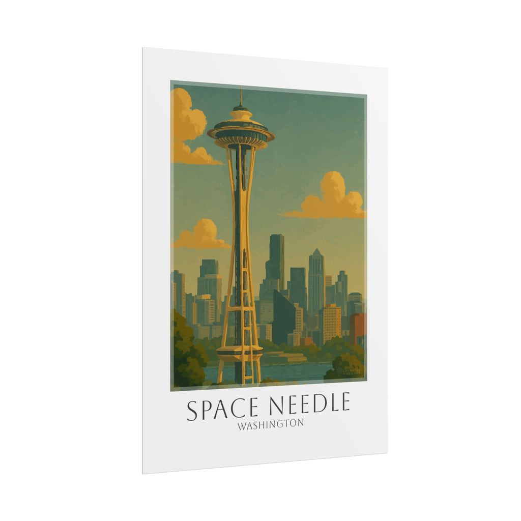 Space Needle Travel Poster