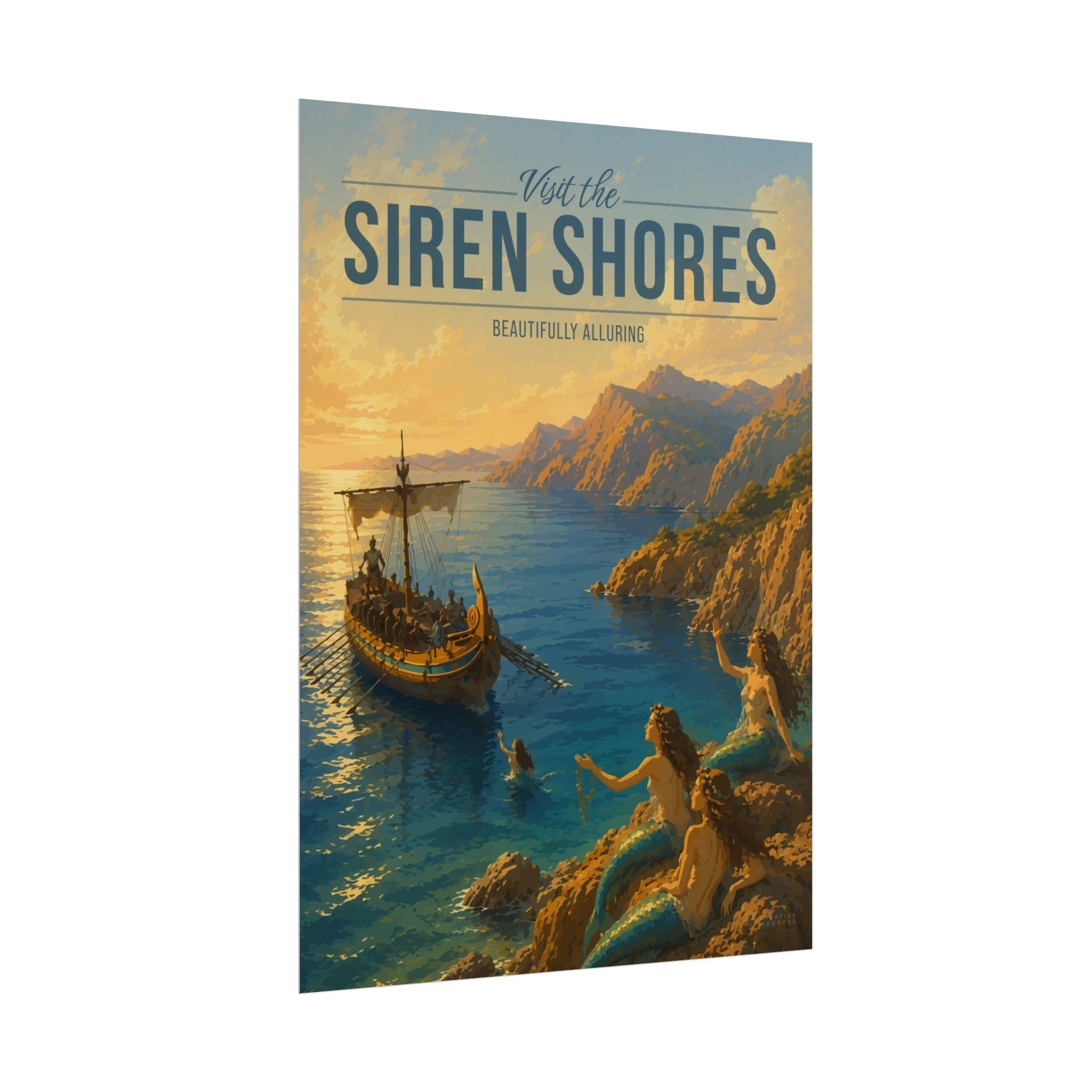 Siren Shores Travel Poster
