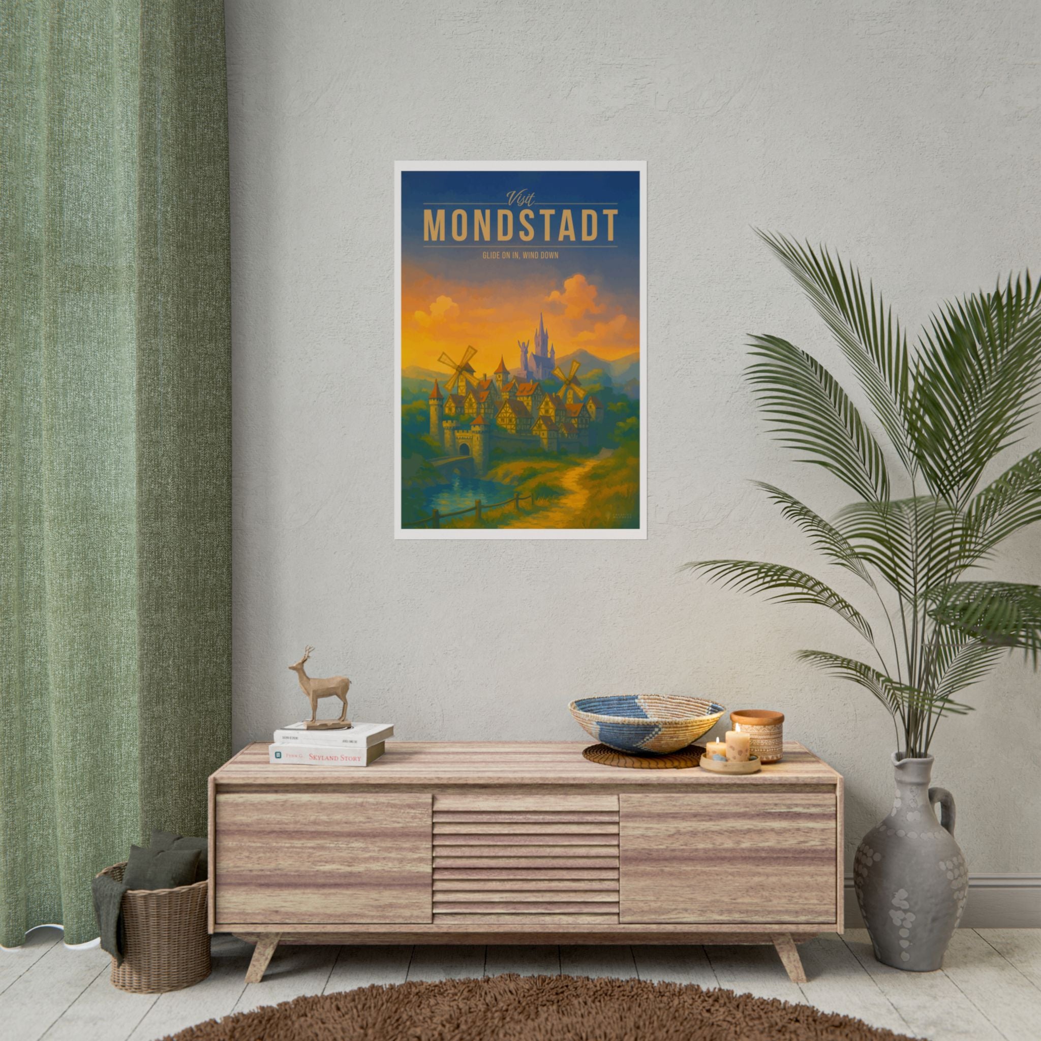 MONDSTADT * Travel Poster * Impactful Fantasy Wall Art