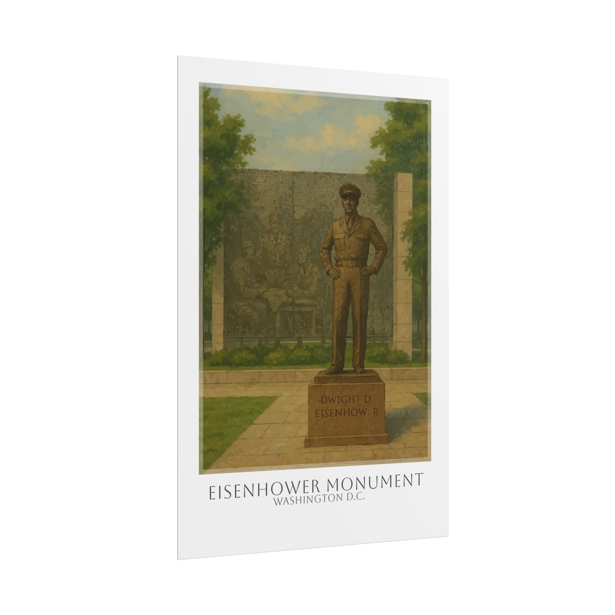 Eisenhower Monument Travel Poster