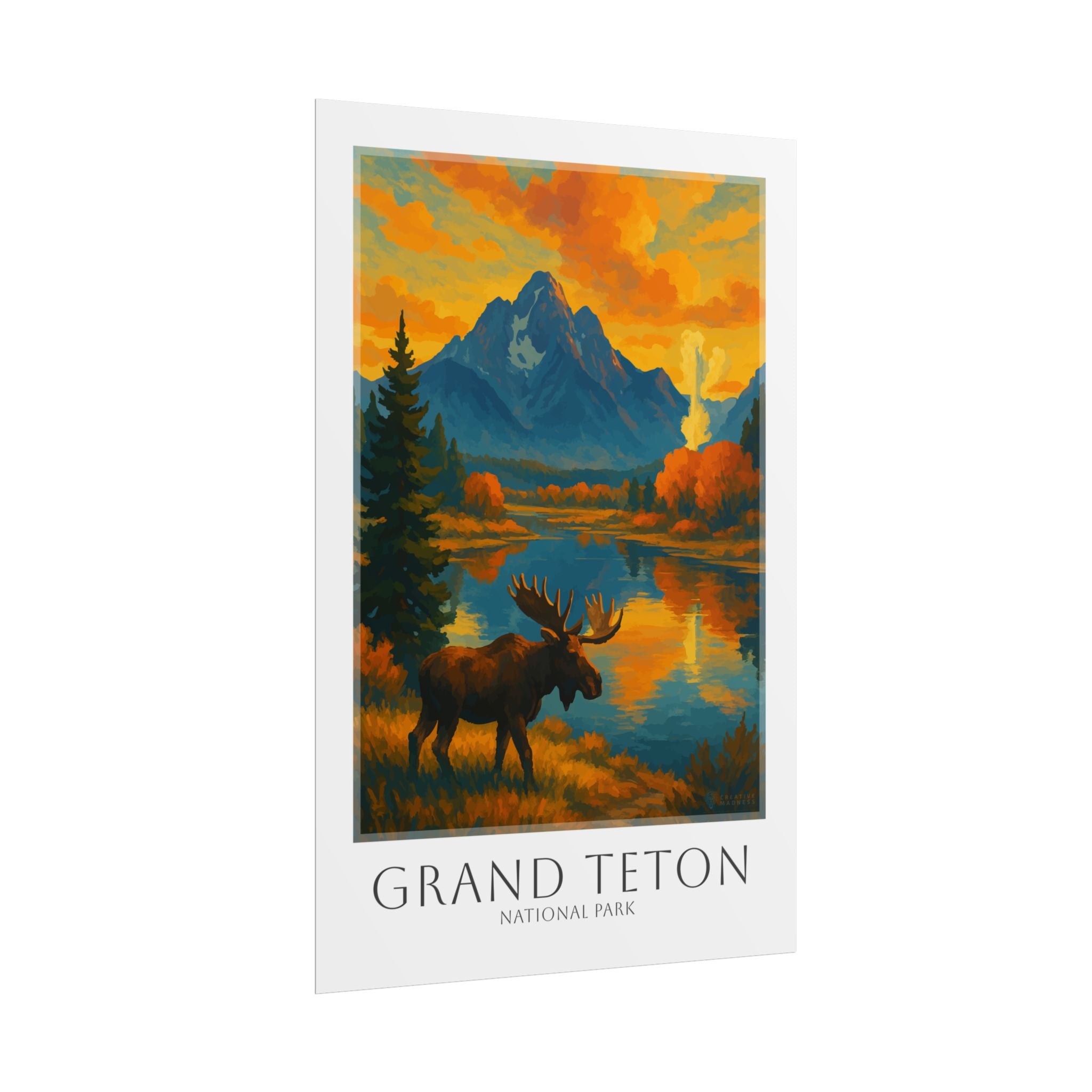 GRAND TETON   * Travel Poster * National Park Wall Art