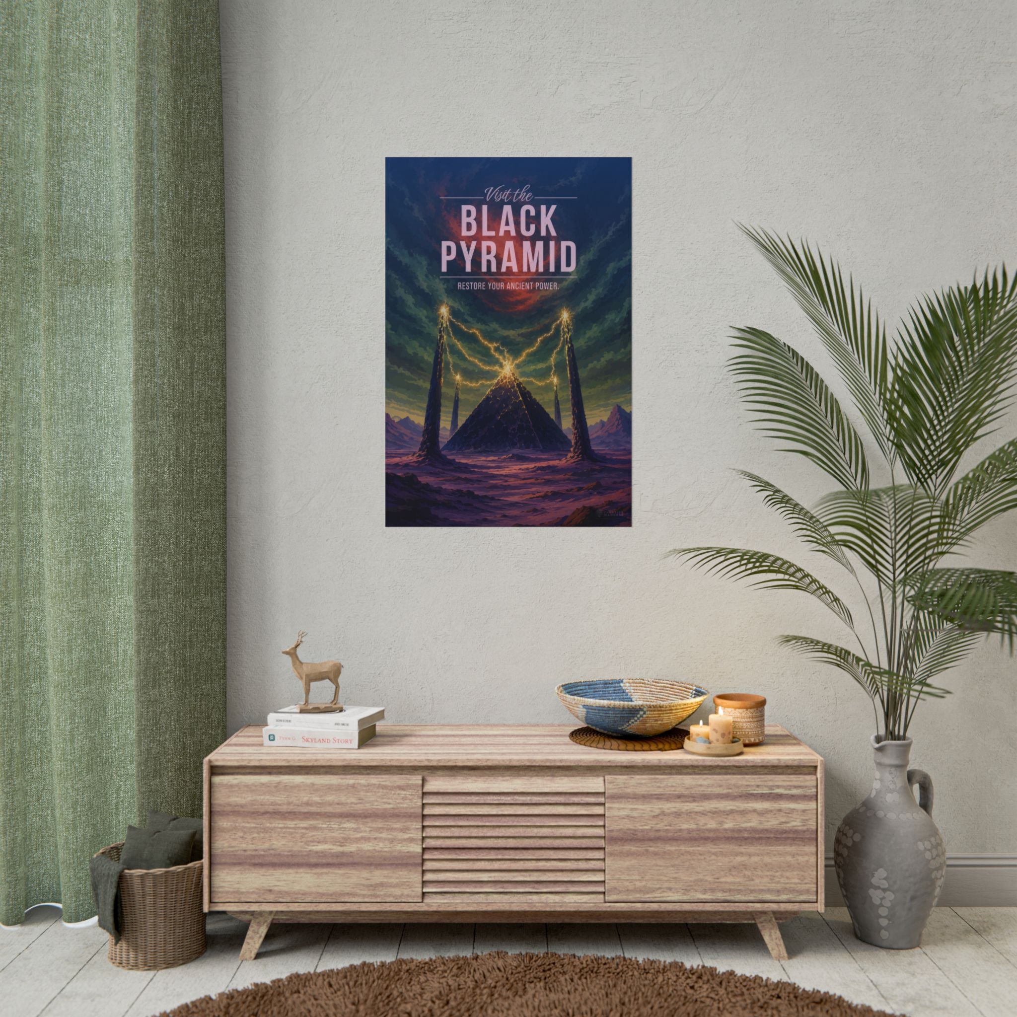 Black Pyramid Travel Poster