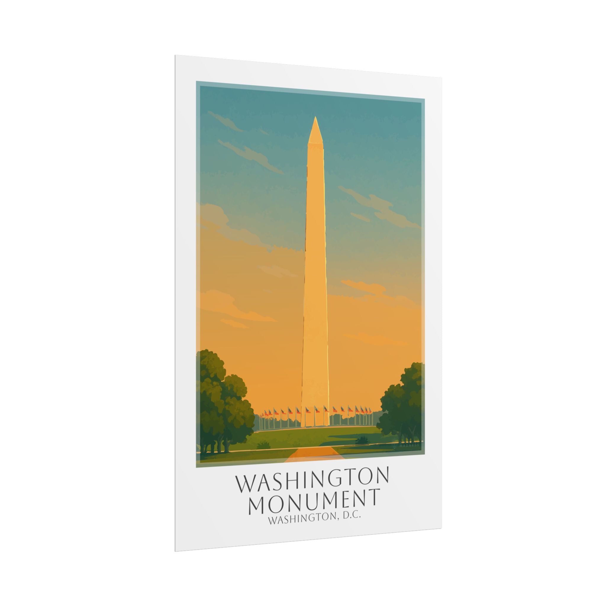 Washington Monument Travel Poster