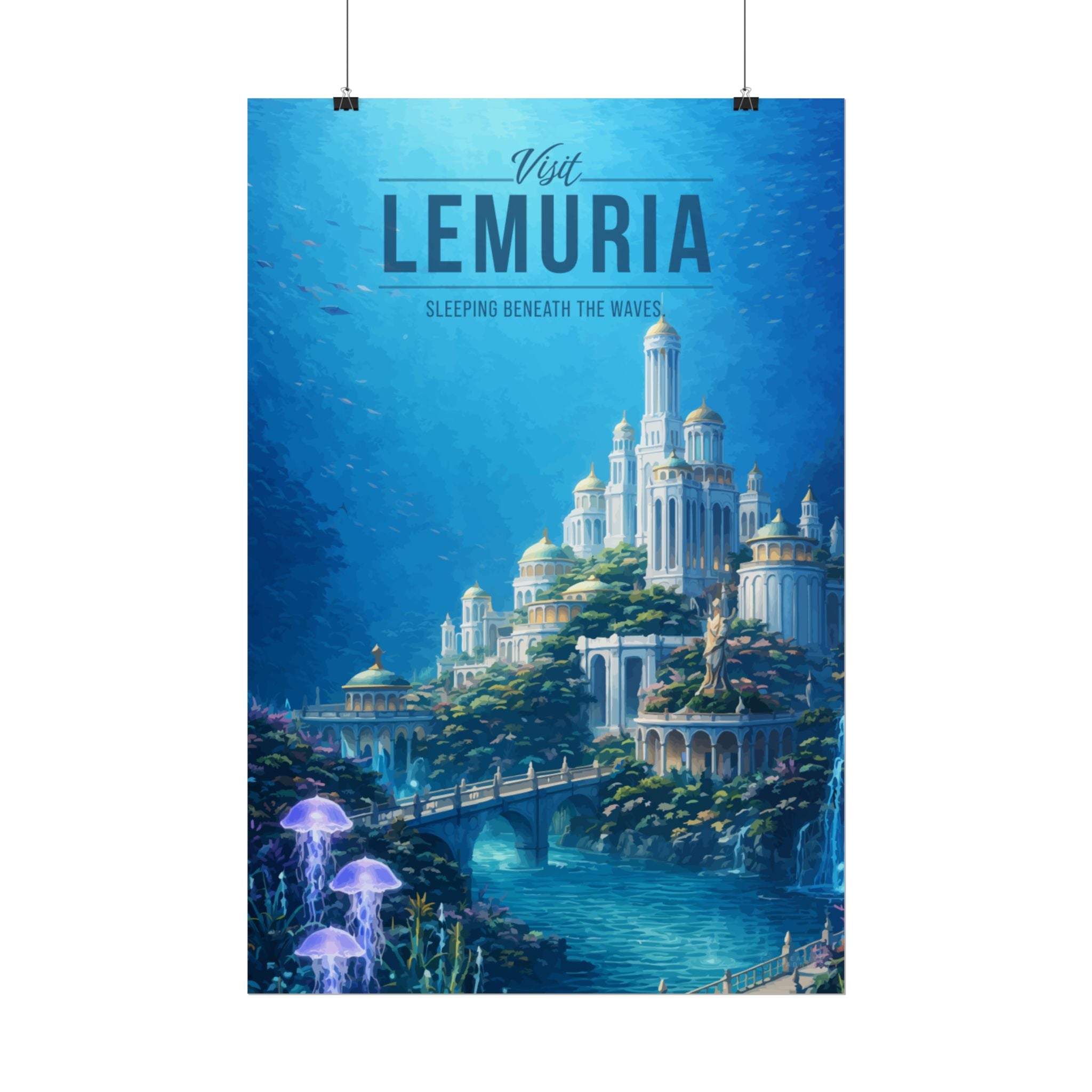 Lemuria Travel Poster