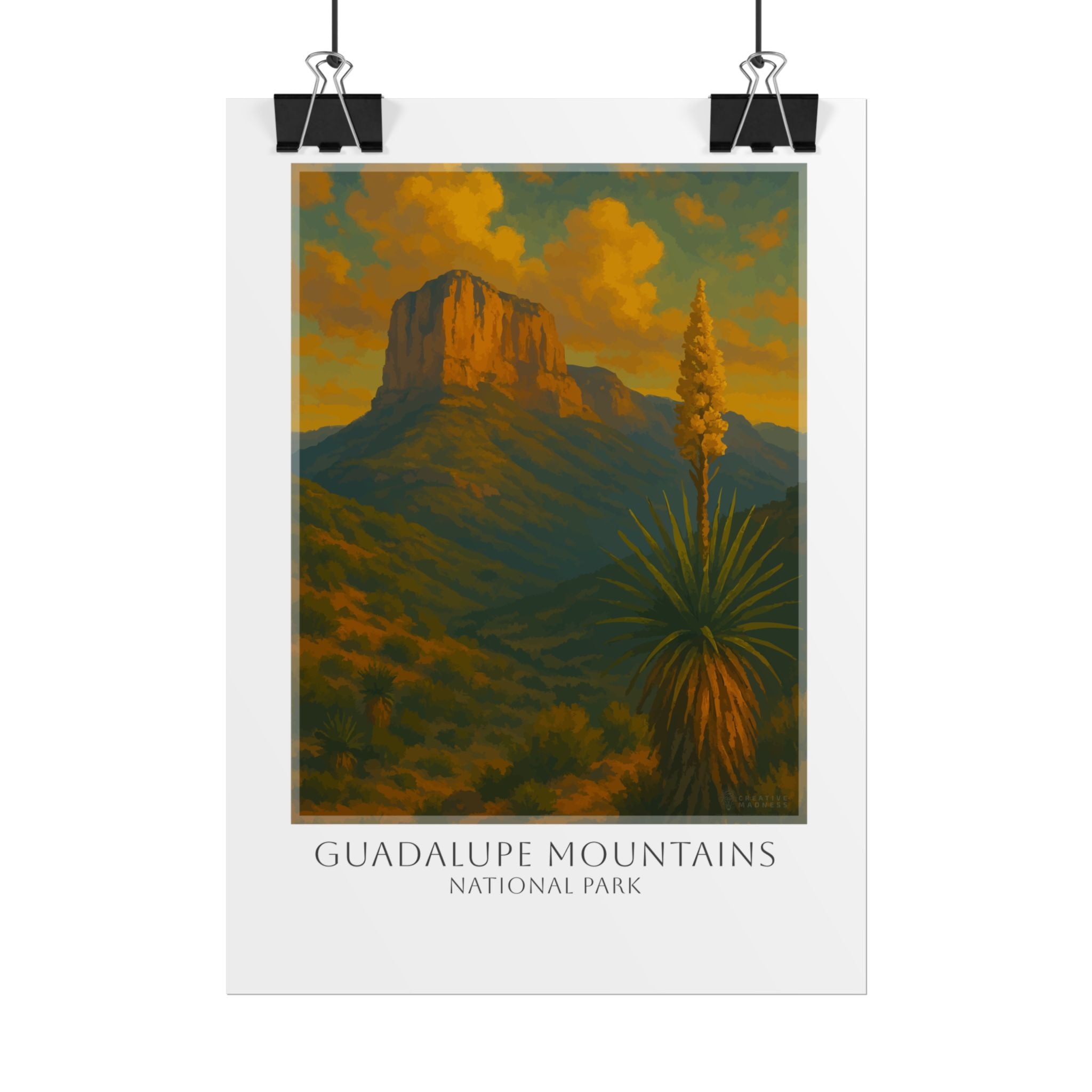 GUADALUPE MOUNTAINS  * Travel Poster * National Park Wall Art