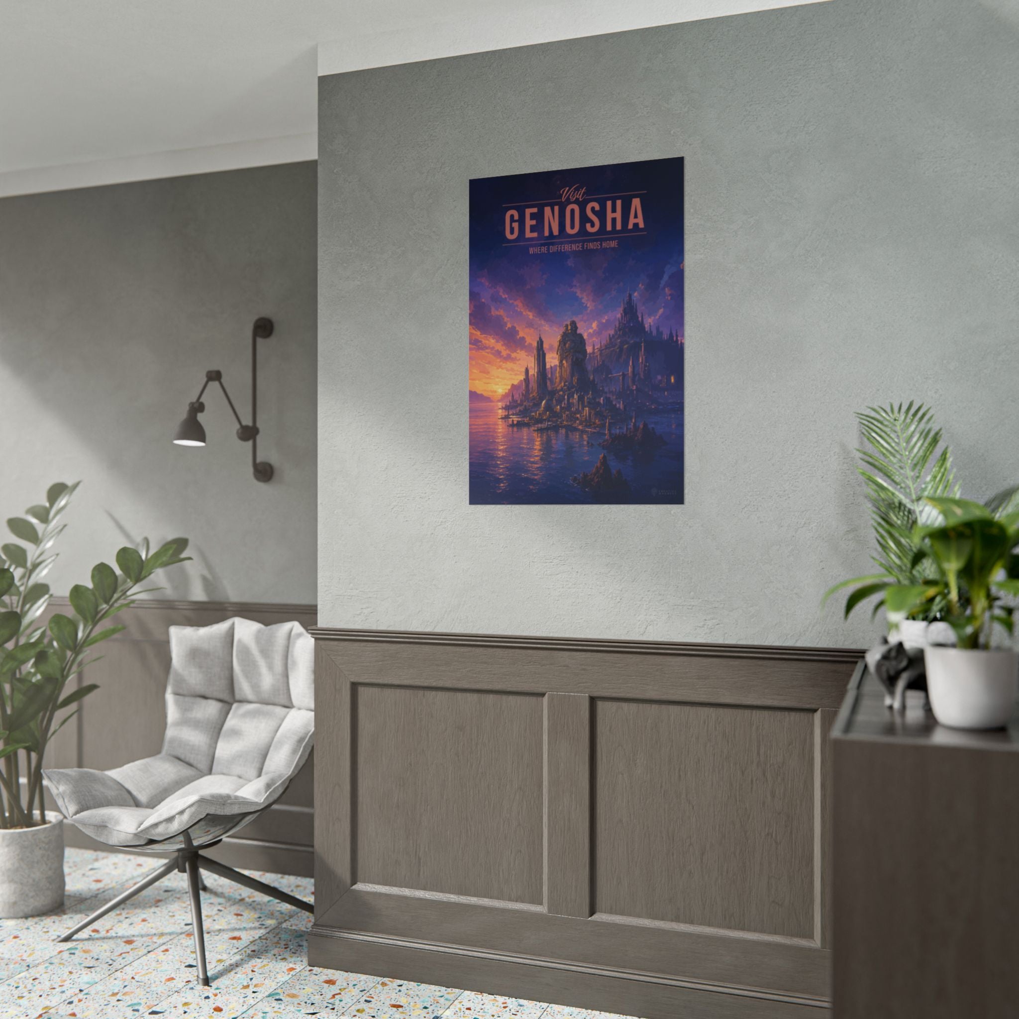 Genosha Travel Poster