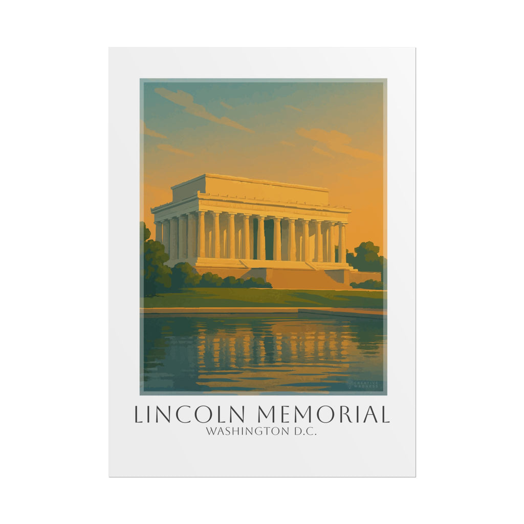 Lincoln Memorial Travel Poster