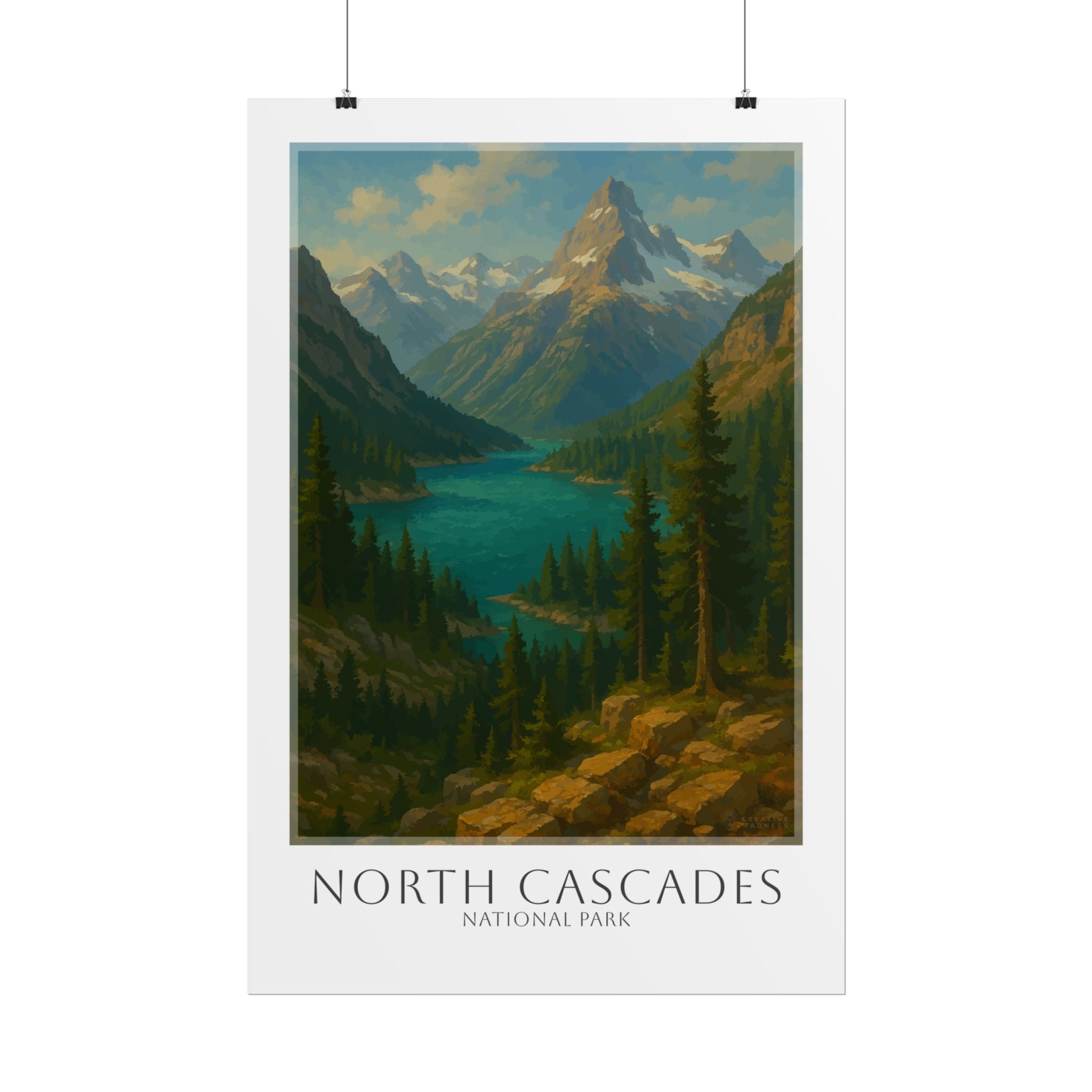 NORTH CASCADES * Travel Poster * National Park Wall Art