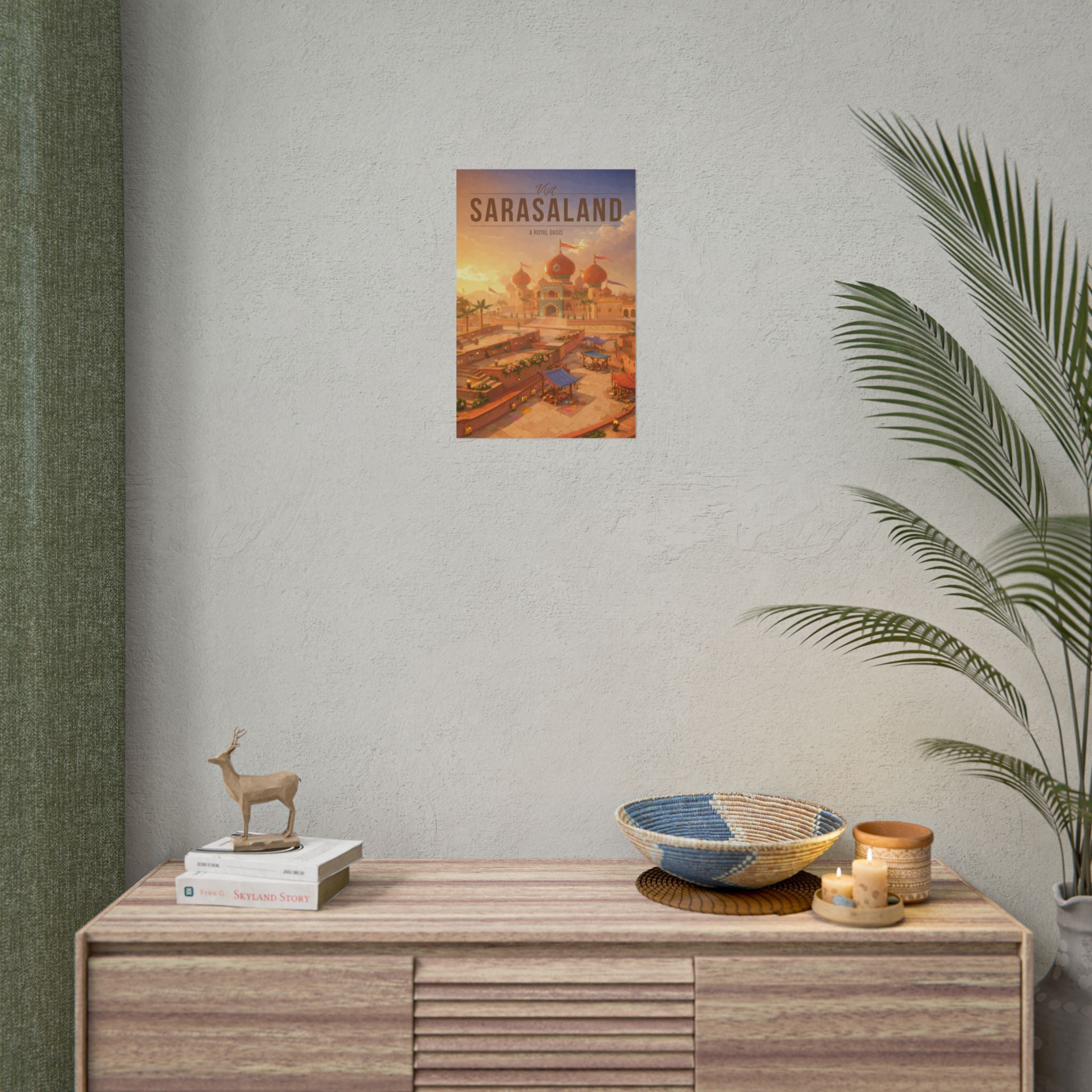 Sarasaland Travel Poster