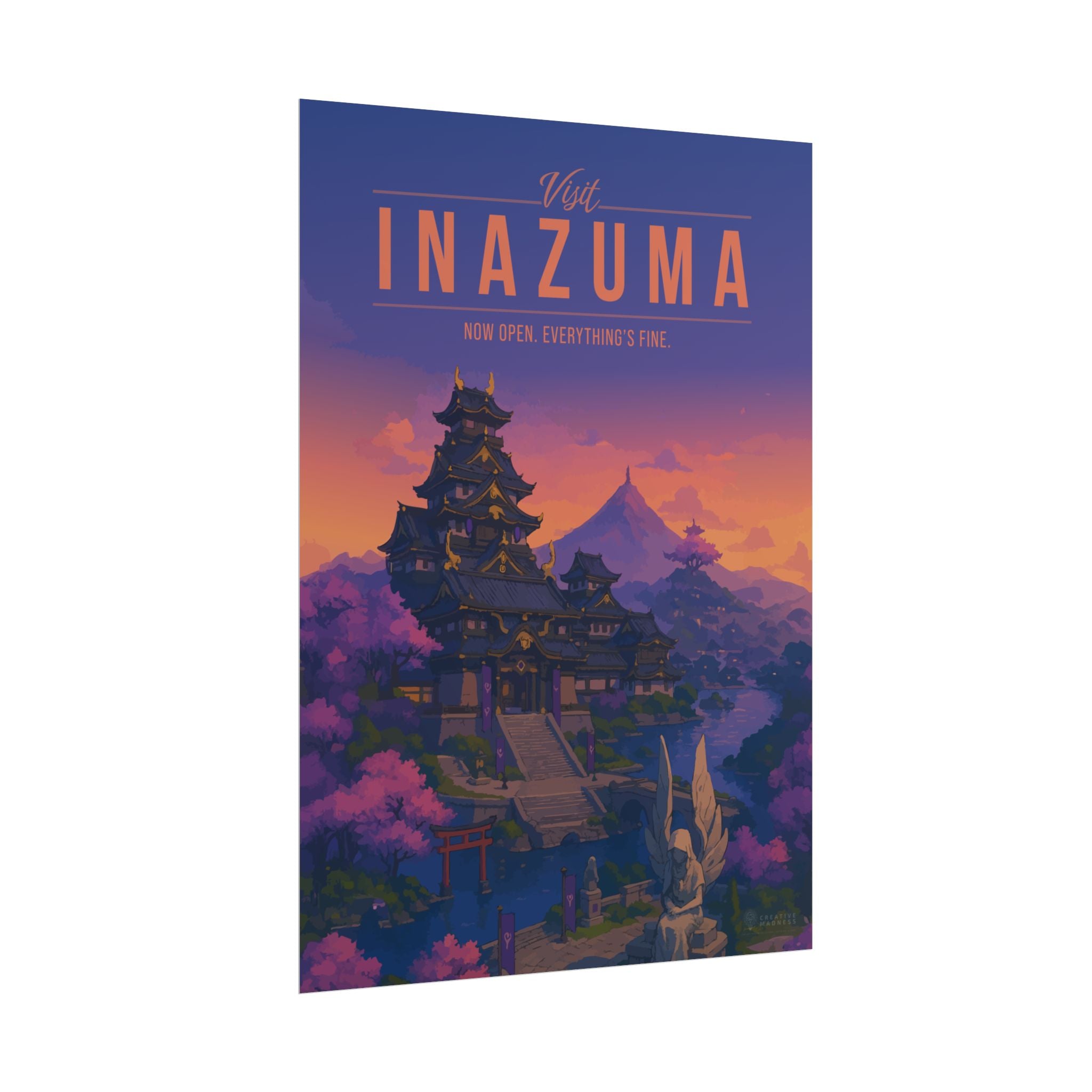 INAZUMA * Travel Poster * Impactful Fantasy Wall Art