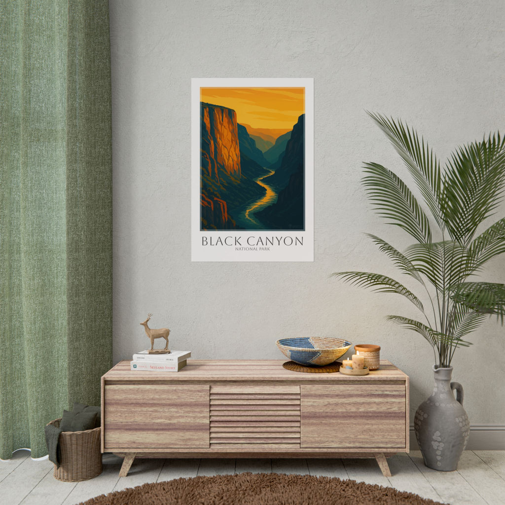 BLACK CANYON * Travel Poster * National Park Wall Art
