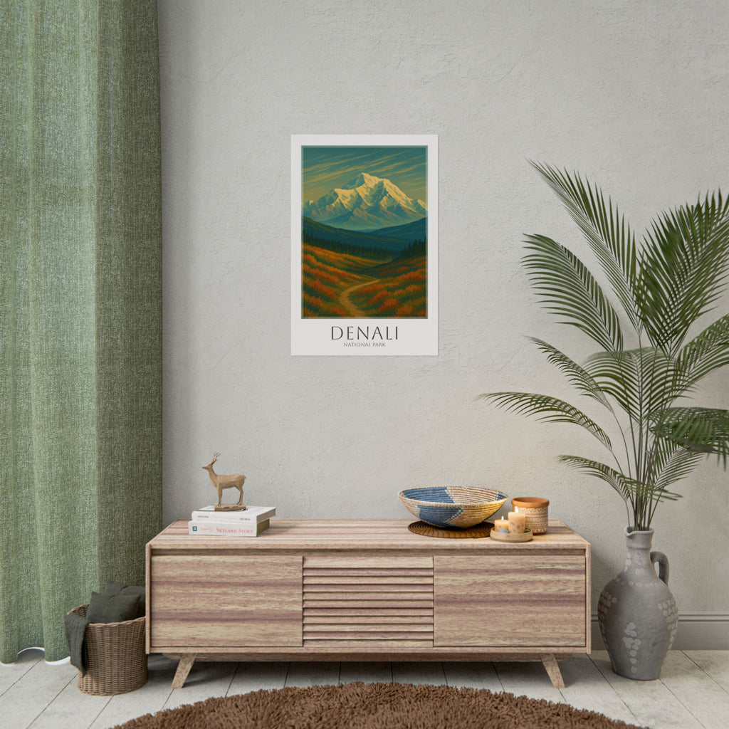 DENALI * Travel Poster * National Park Wall Art