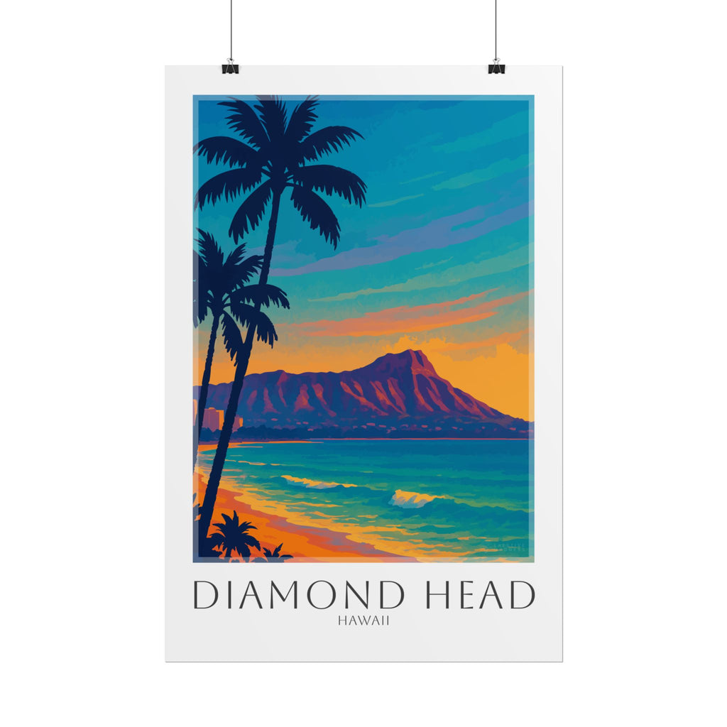 Diamond Head Travel Poster