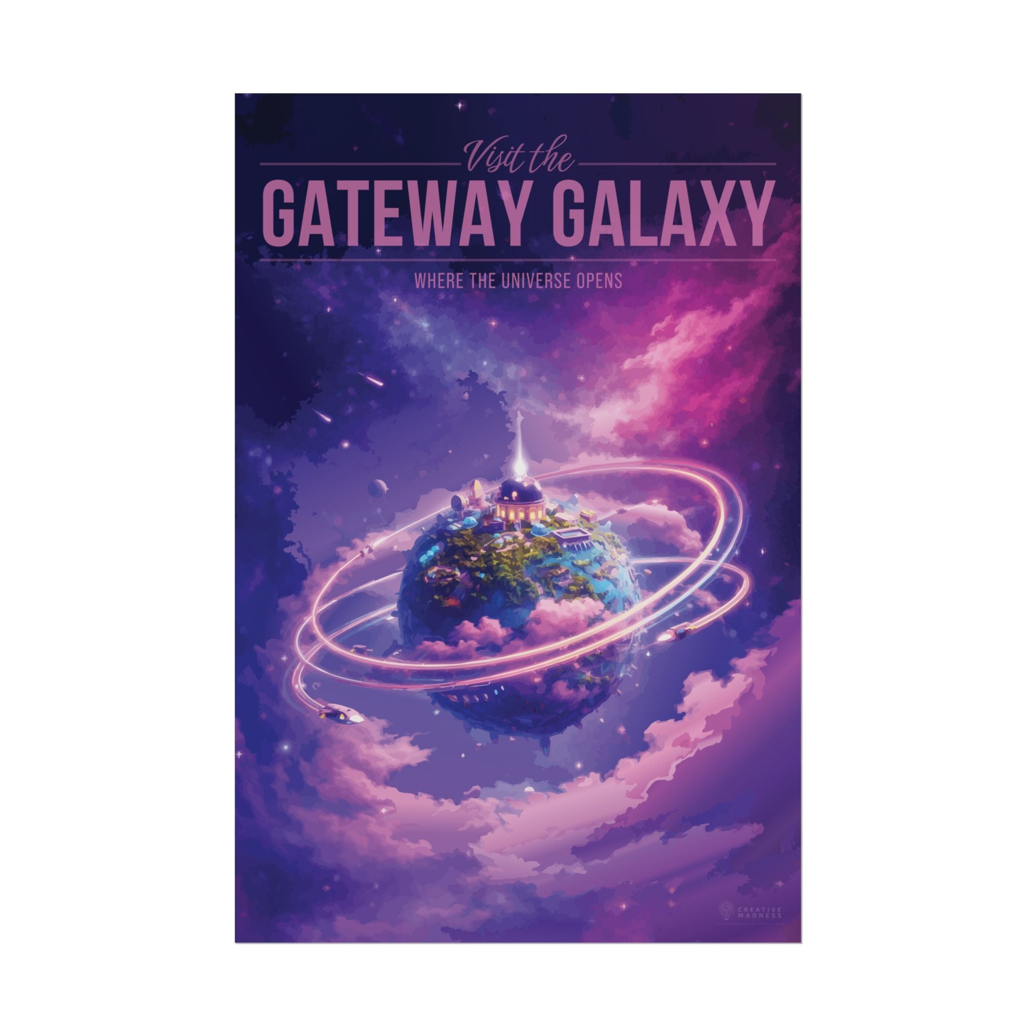 Gateway Galaxy Travel Poster