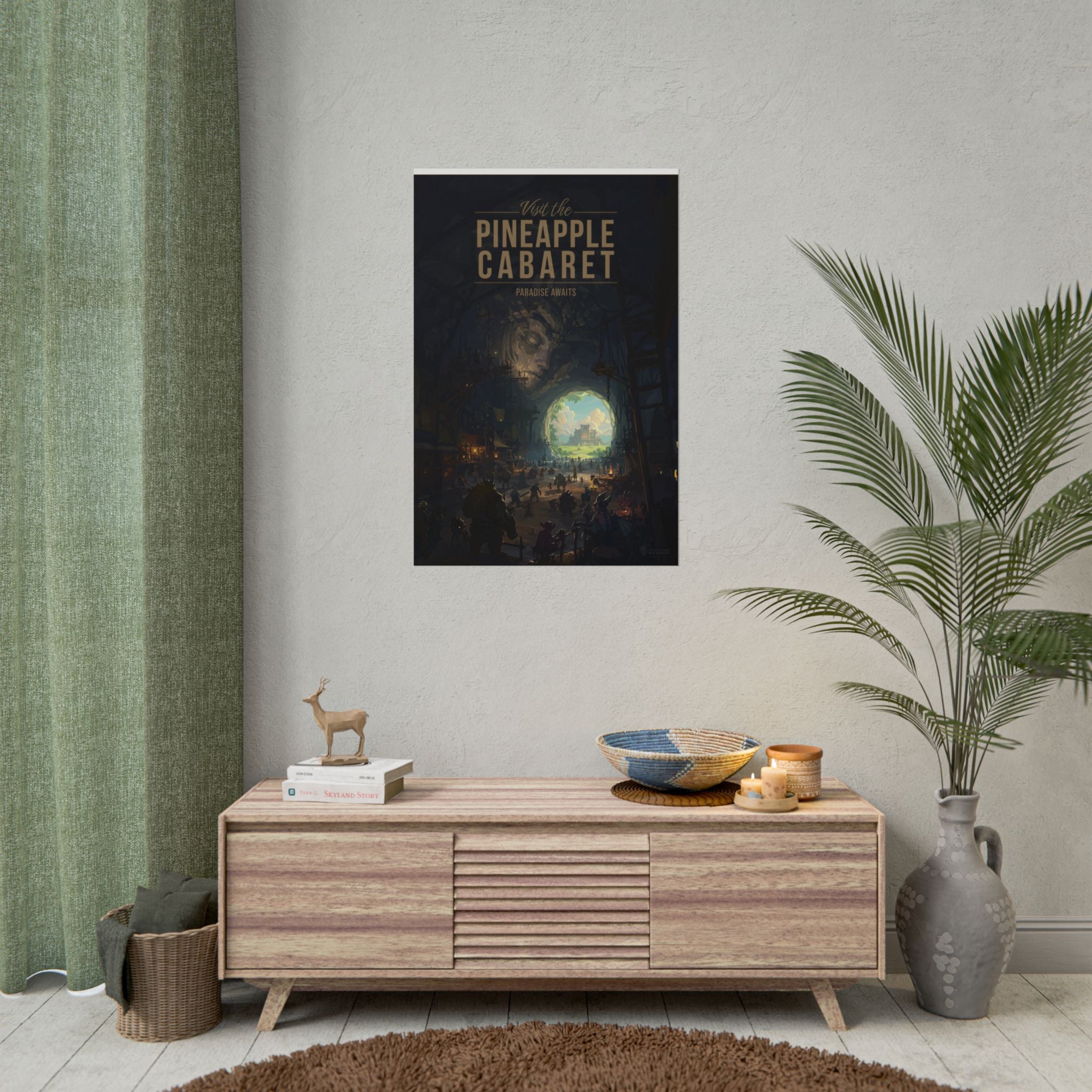 Pineapple Cabaret Travel Poster