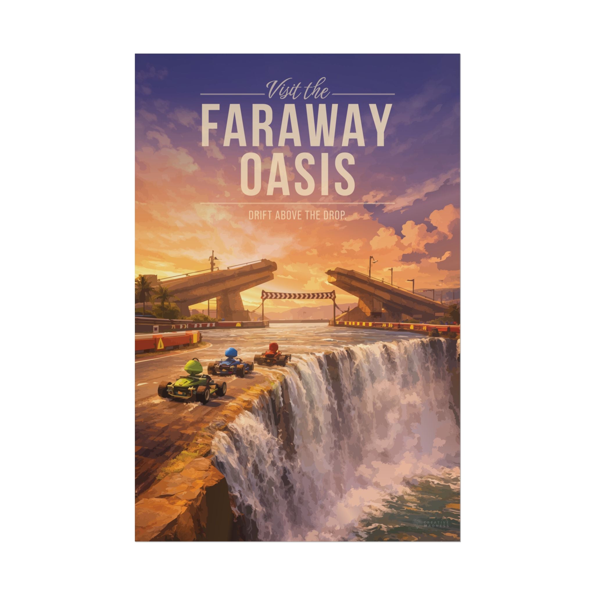 Faraway Oasis Travel Poster