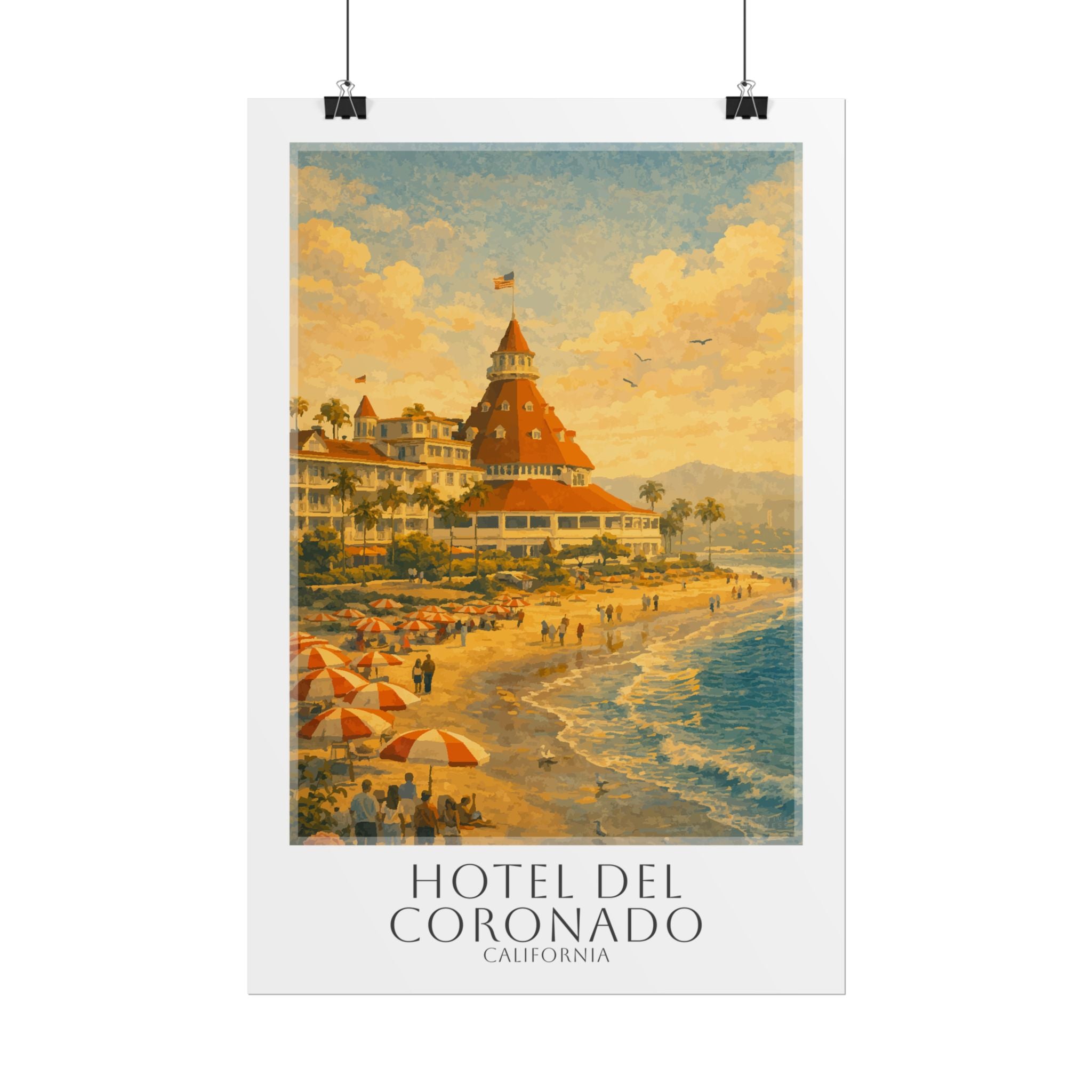 Hotel Del Coronado Travel Poster