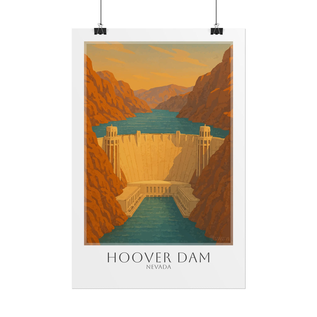 Hoover Dam Travel Poster