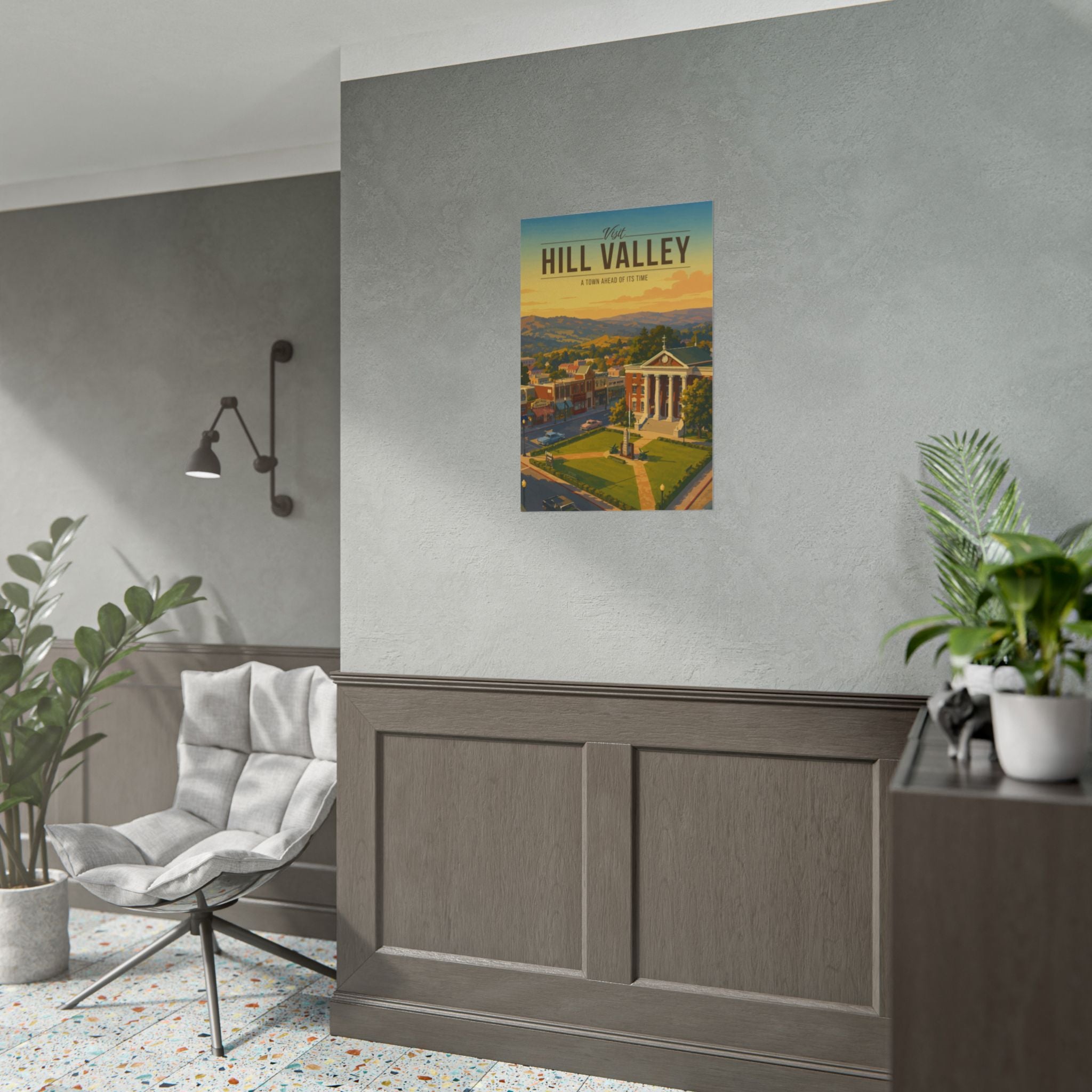 Hill Valley Travel Poster