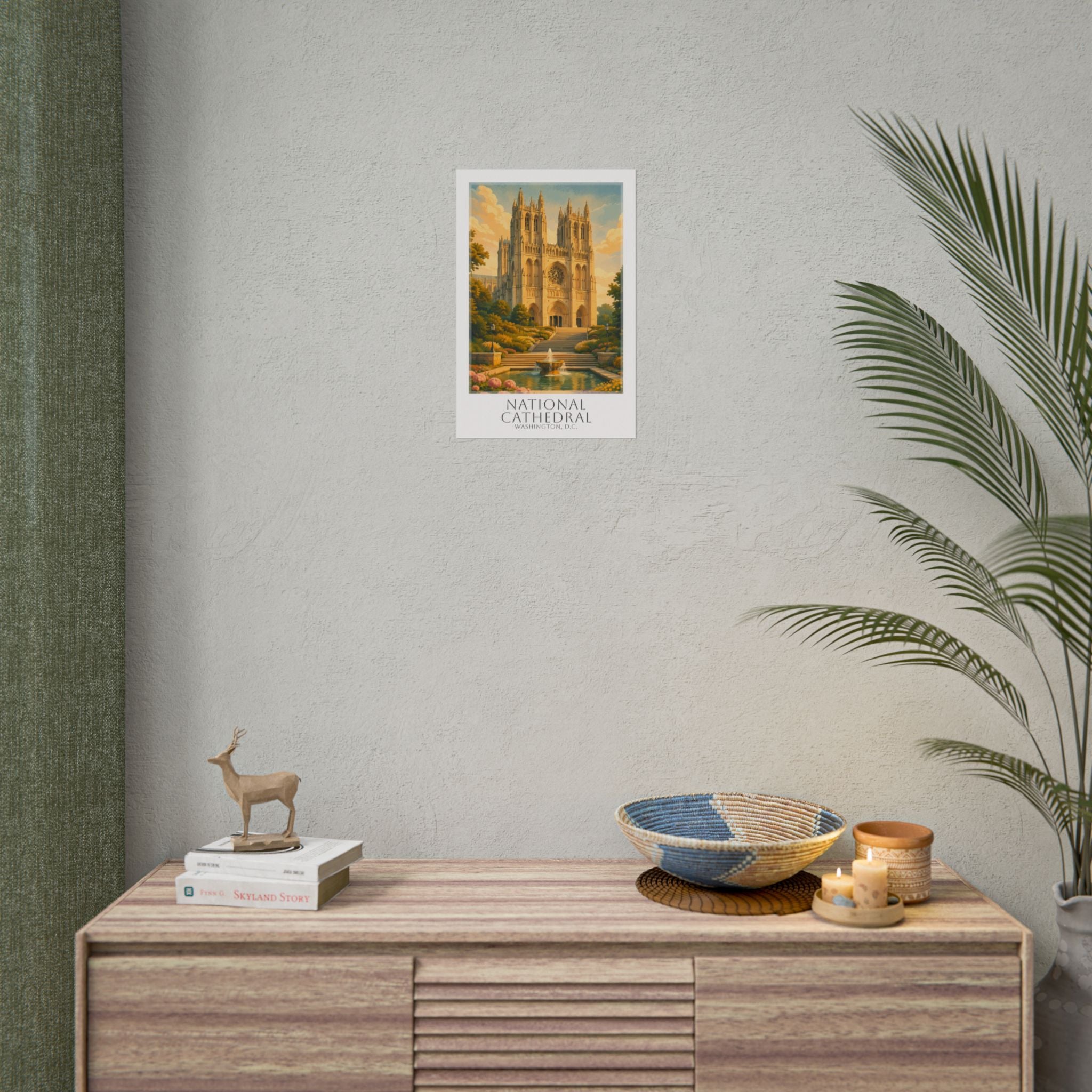National Cathedral Travel Poster