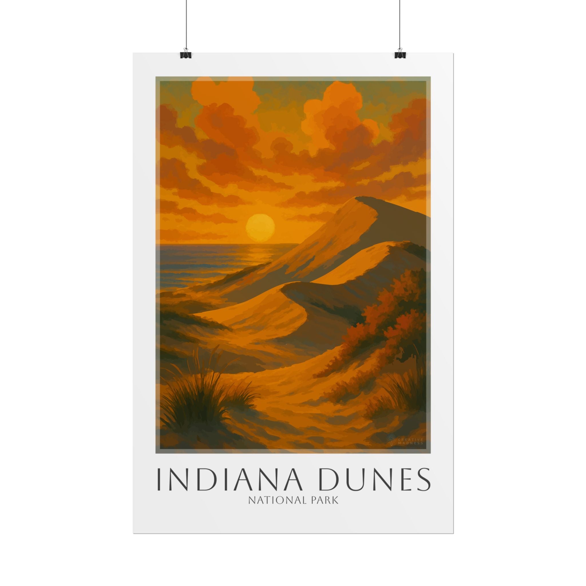 INDIANA DUNES * Travel Poster * National Park Wall Art