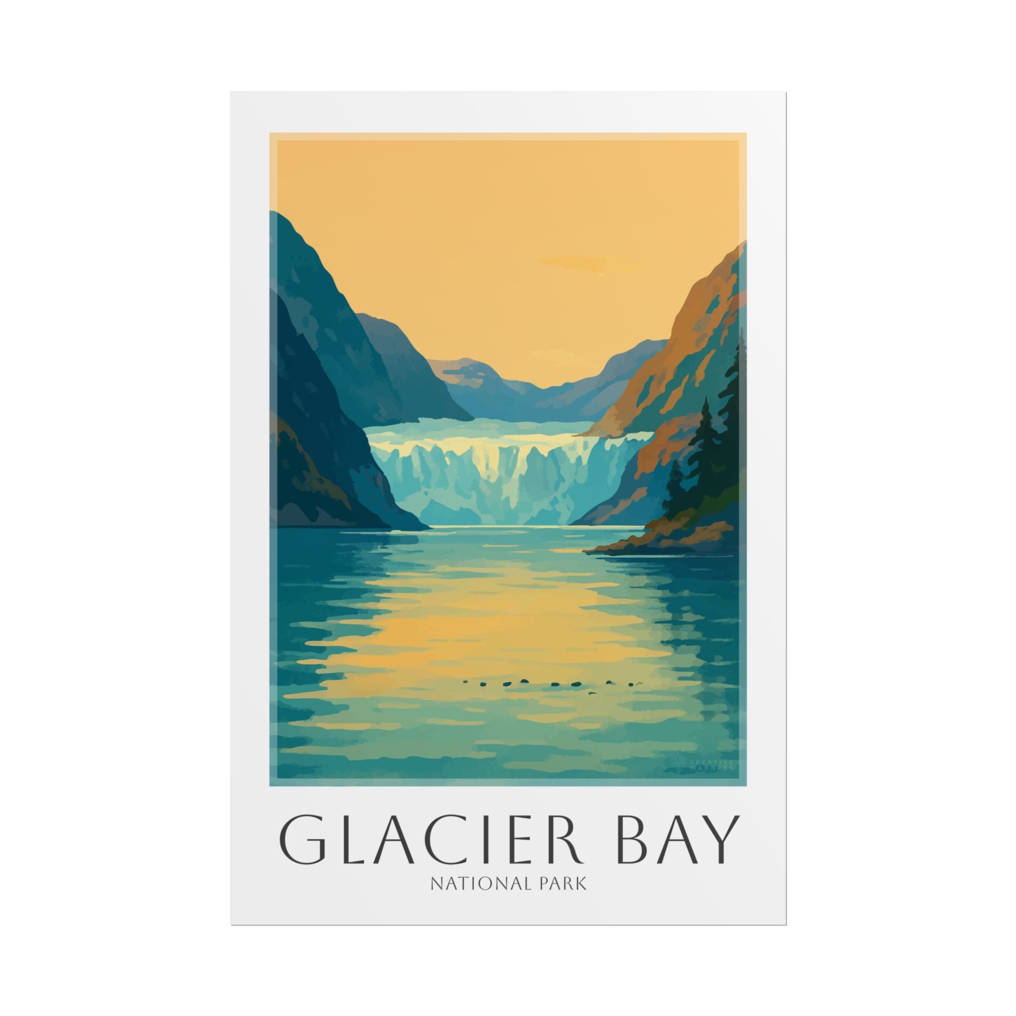 GLACIER BAY  * Travel Poster * National Park Wall Art