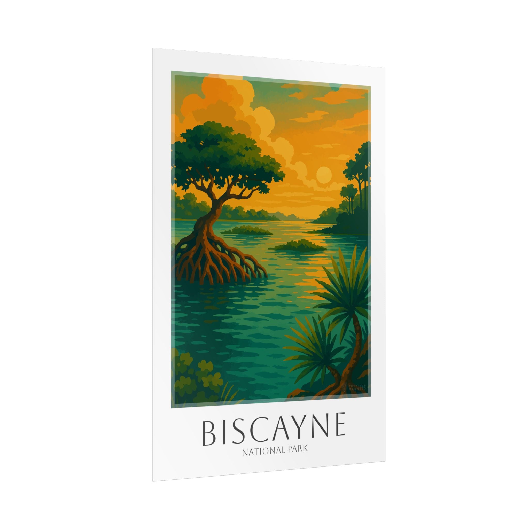 BISCAYNE * Travel Poster * National Park Wall Art