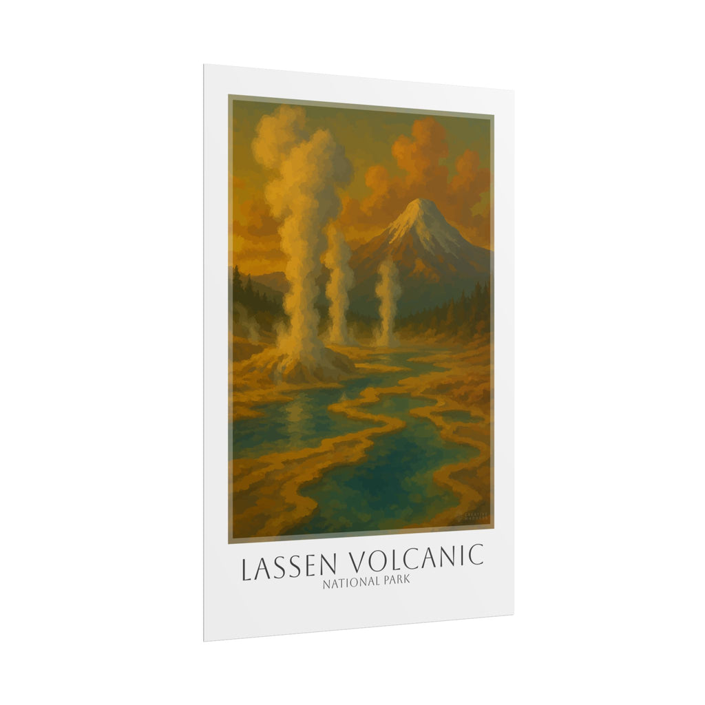 LASSEN VOLCANIC * Travel Poster * National Park Wall Art