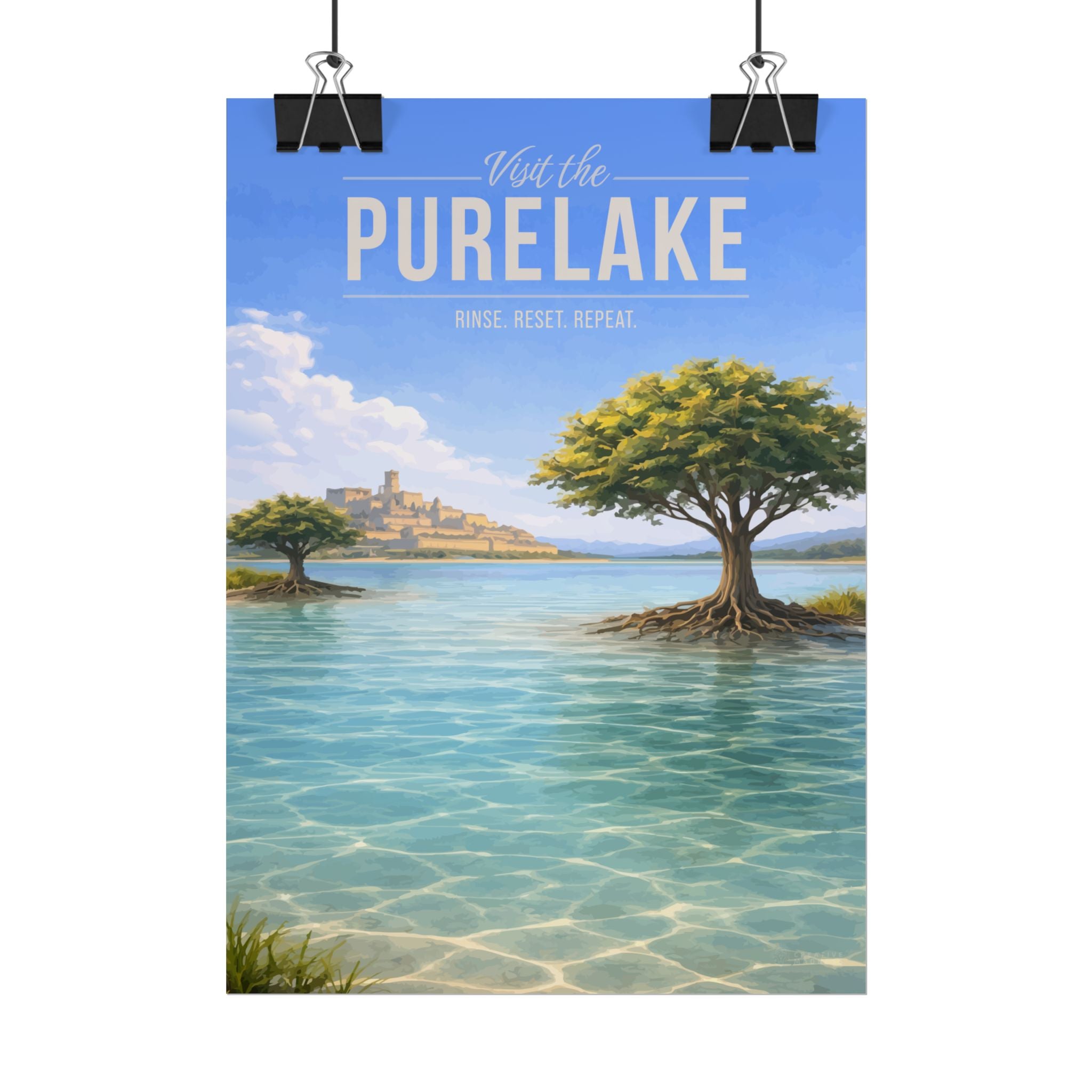 Purelake Travel Poster