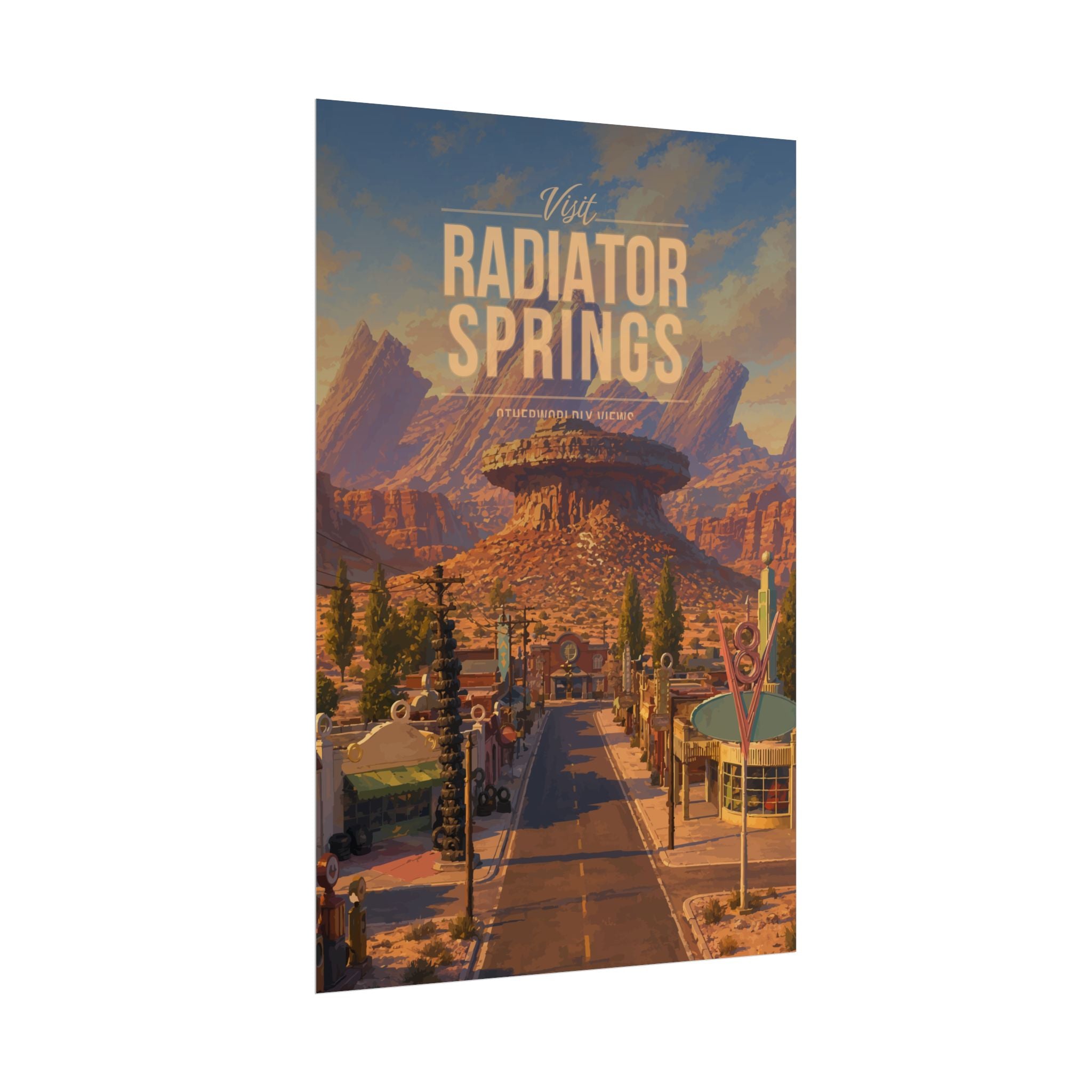 Radiator Springs Travel Poster