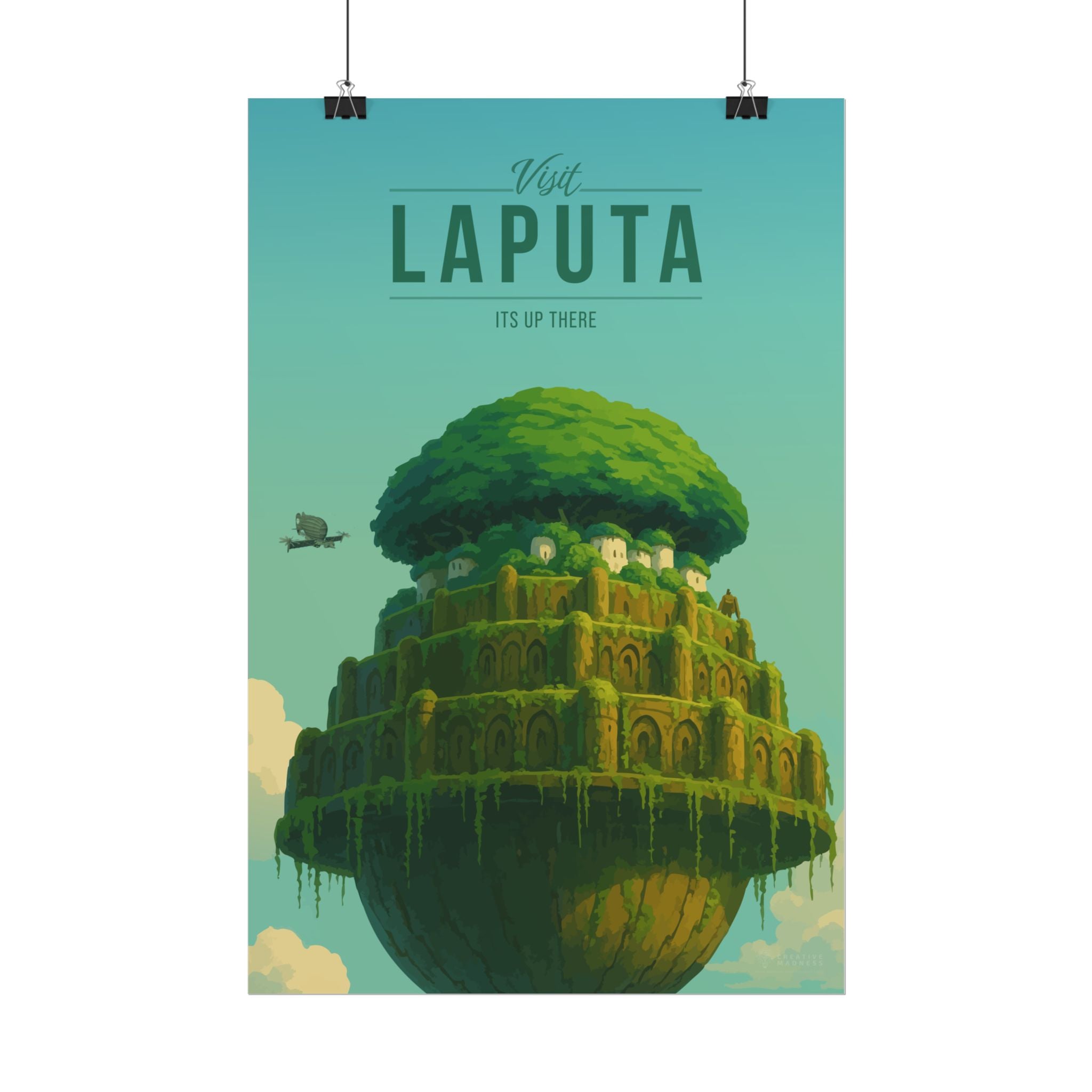 Laputa Travel Poster