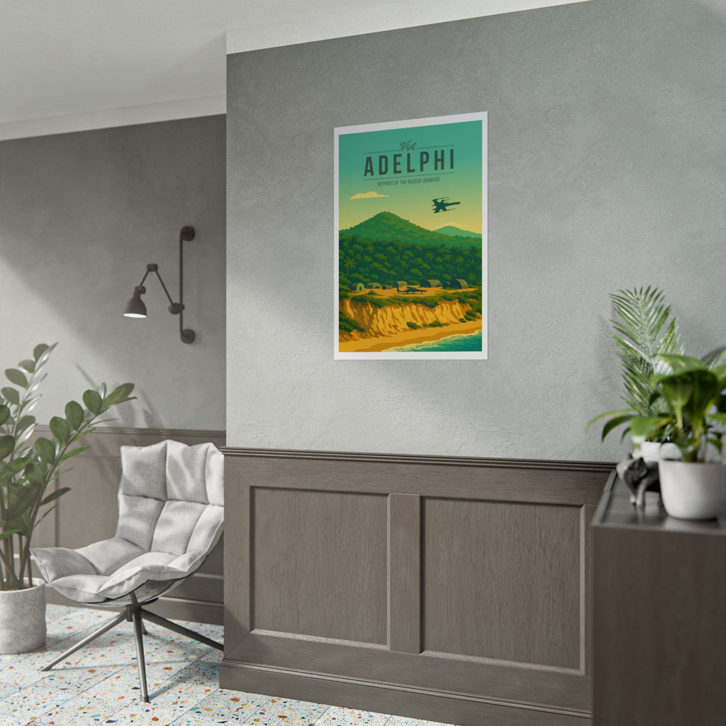 Adelphi Travel Poster