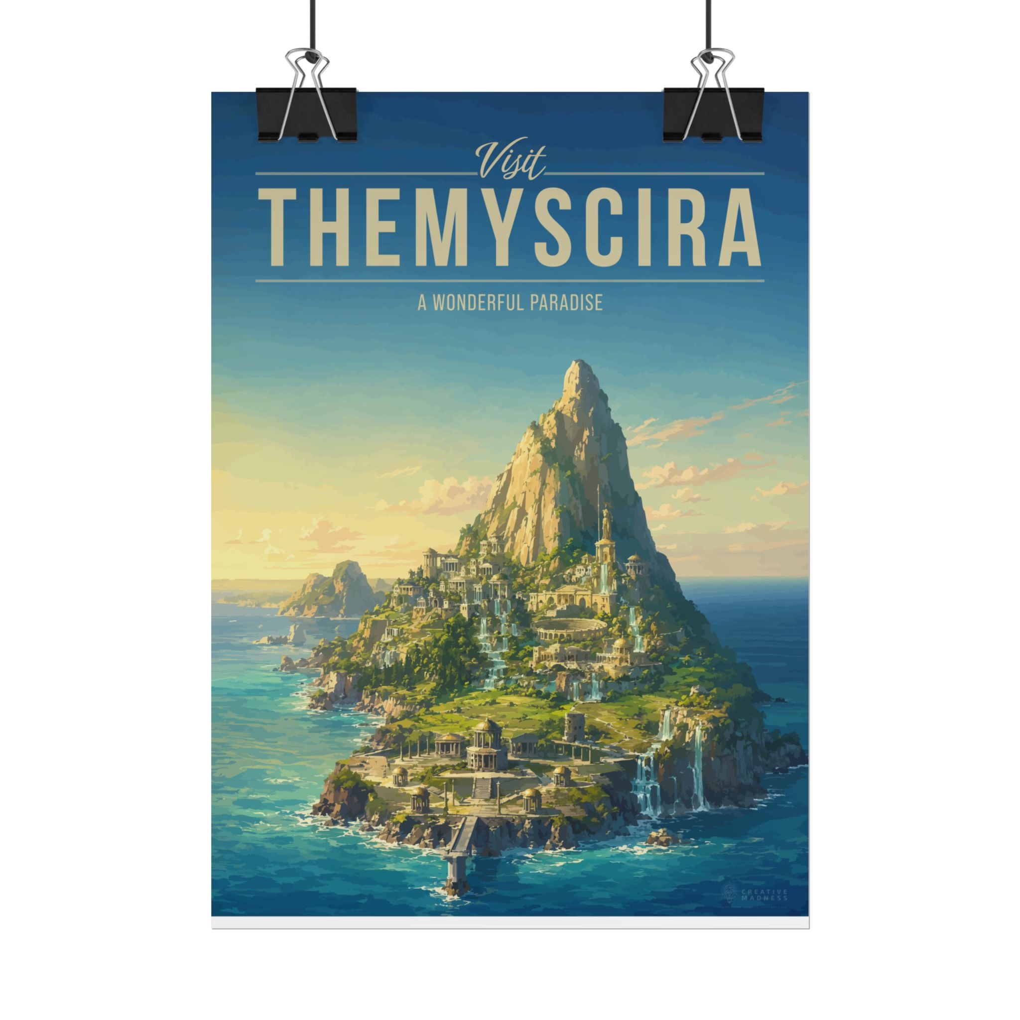 Themyscira Travel Poster