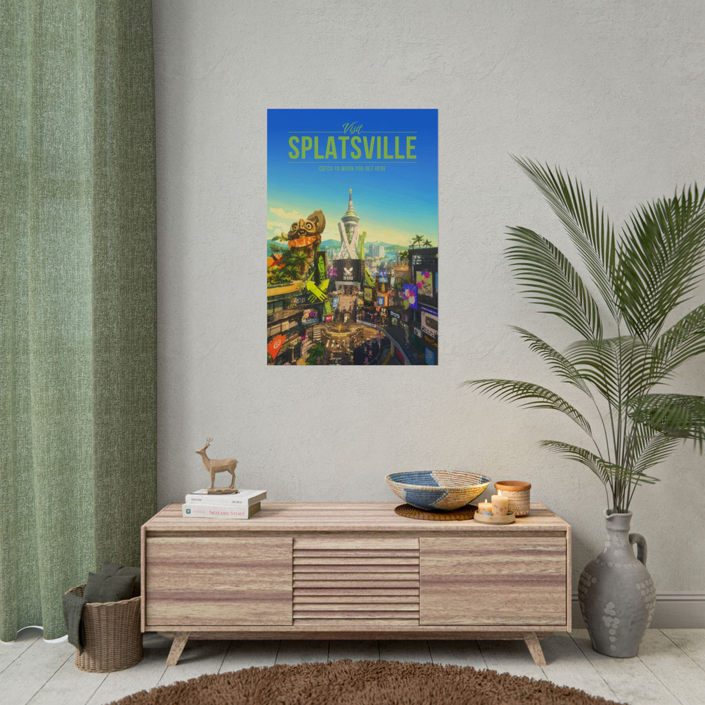 Splatsville Travel Poster