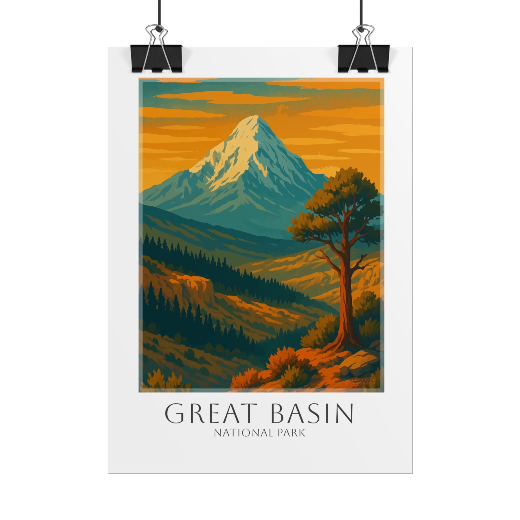 GREAT BASIN  * Travel Poster * National Park Wall Art