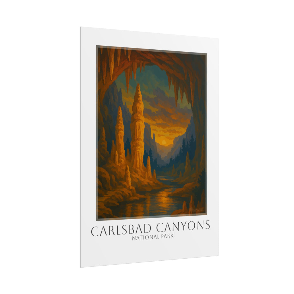 CARLSBAD CAVERNS  * Travel Poster * National Park Wall Art