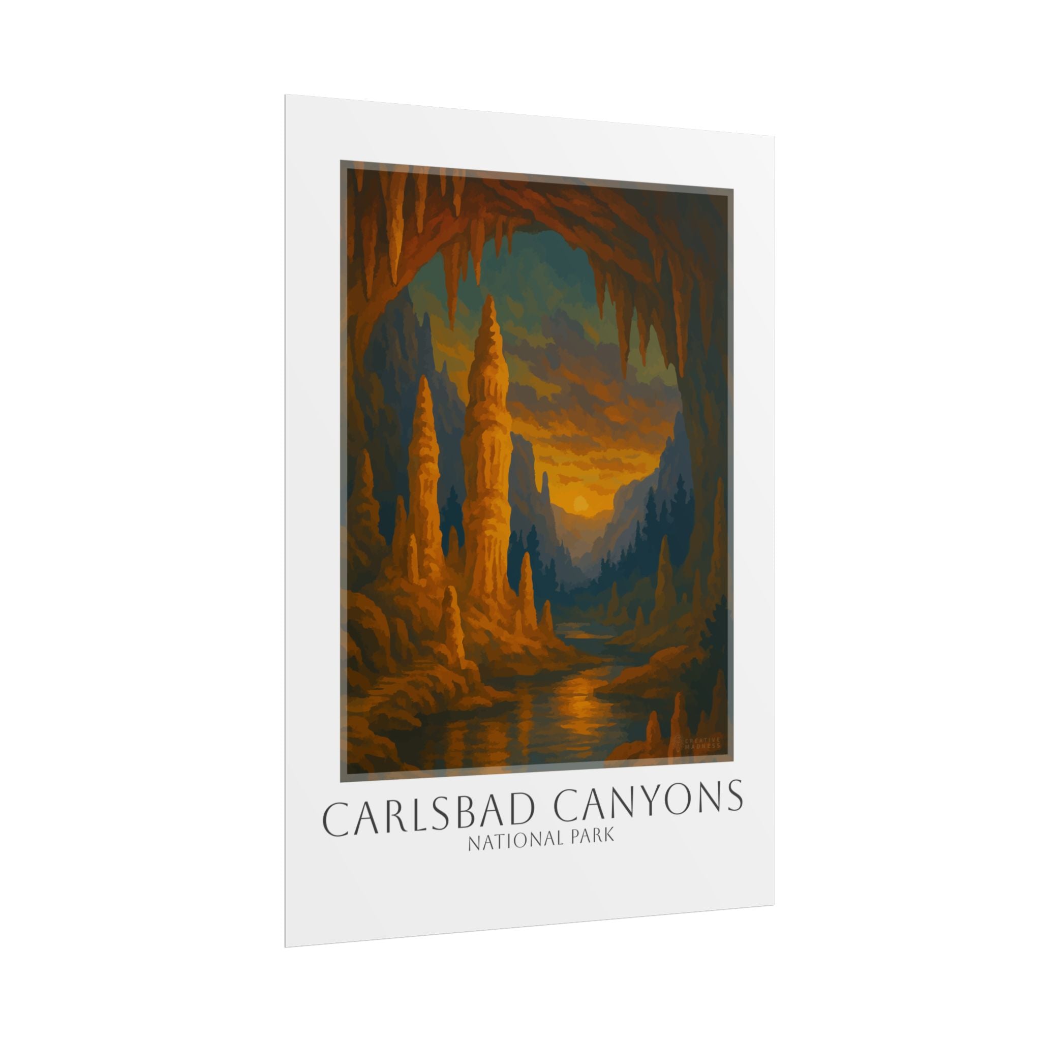 CARLSBAD CAVERNS  * Travel Poster * National Park Wall Art