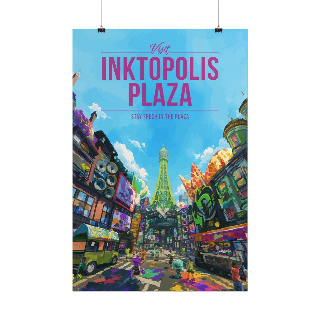 Inktopolis Plaza Travel Poster