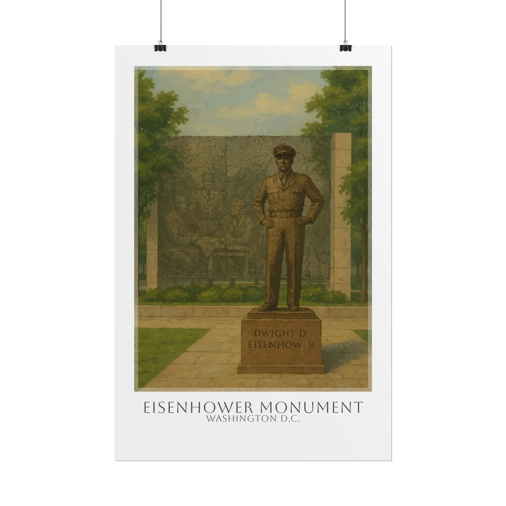 Eisenhower Monument Travel Poster