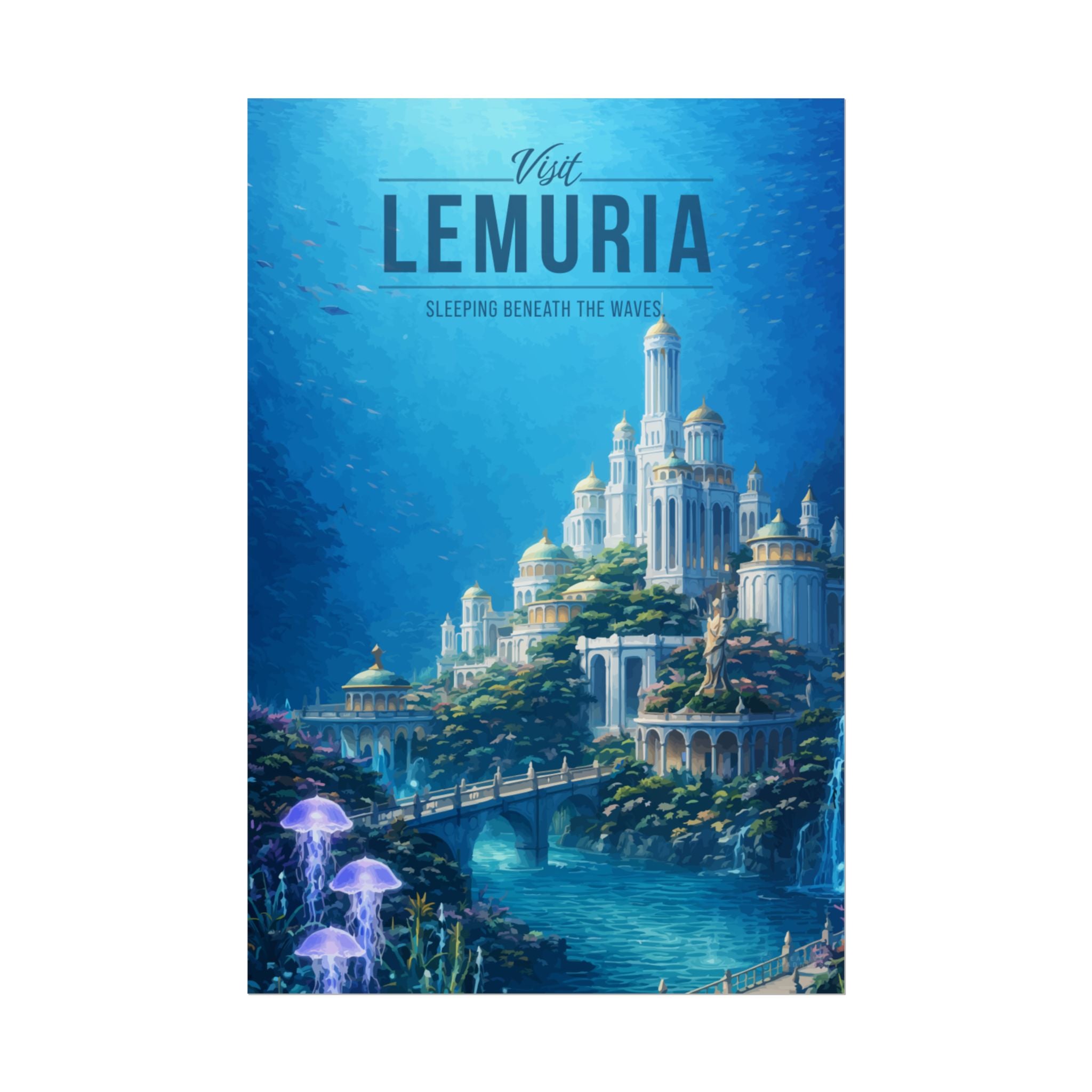 Lemuria Travel Poster
