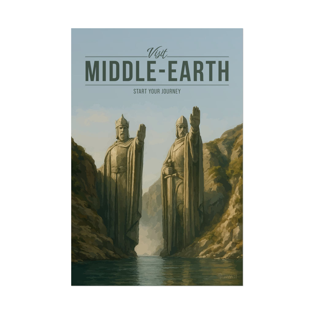Middle-Earth Travel Poster