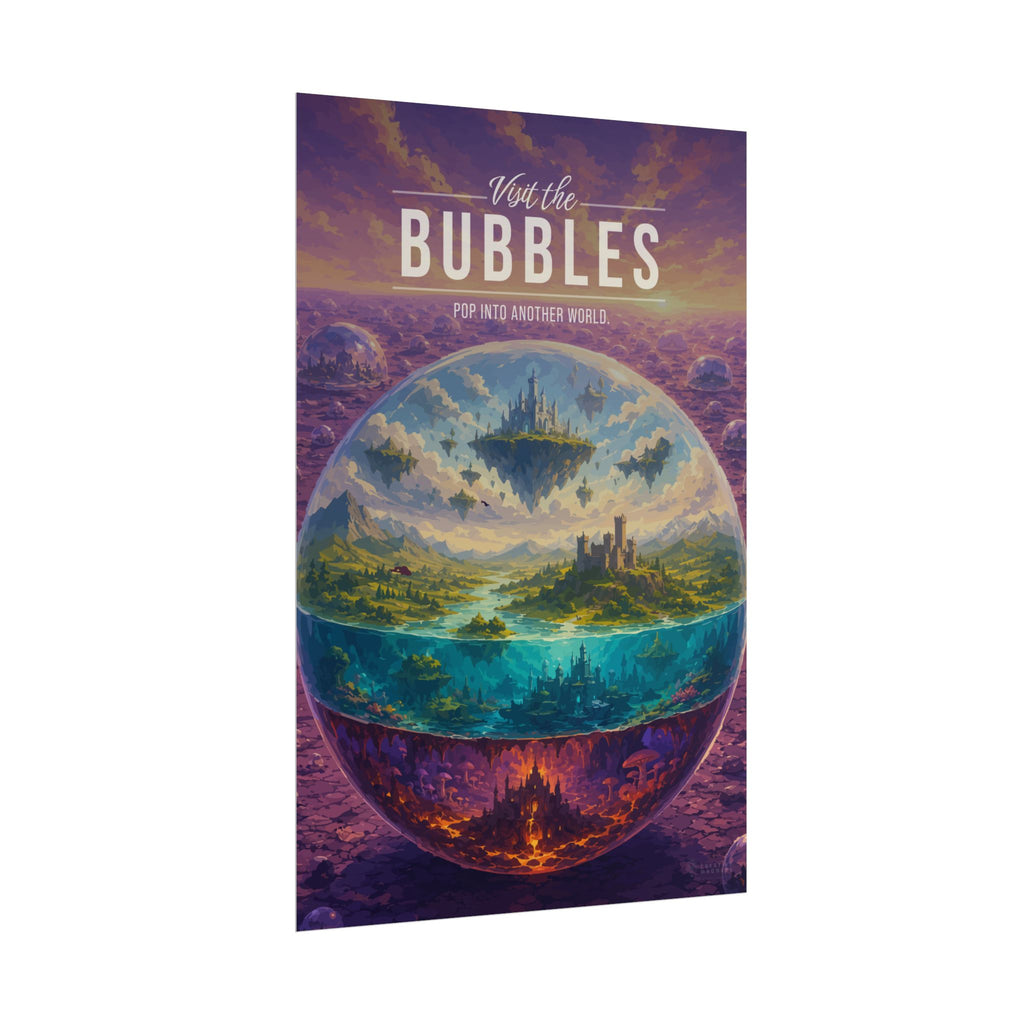 Bubbles Travel Poster