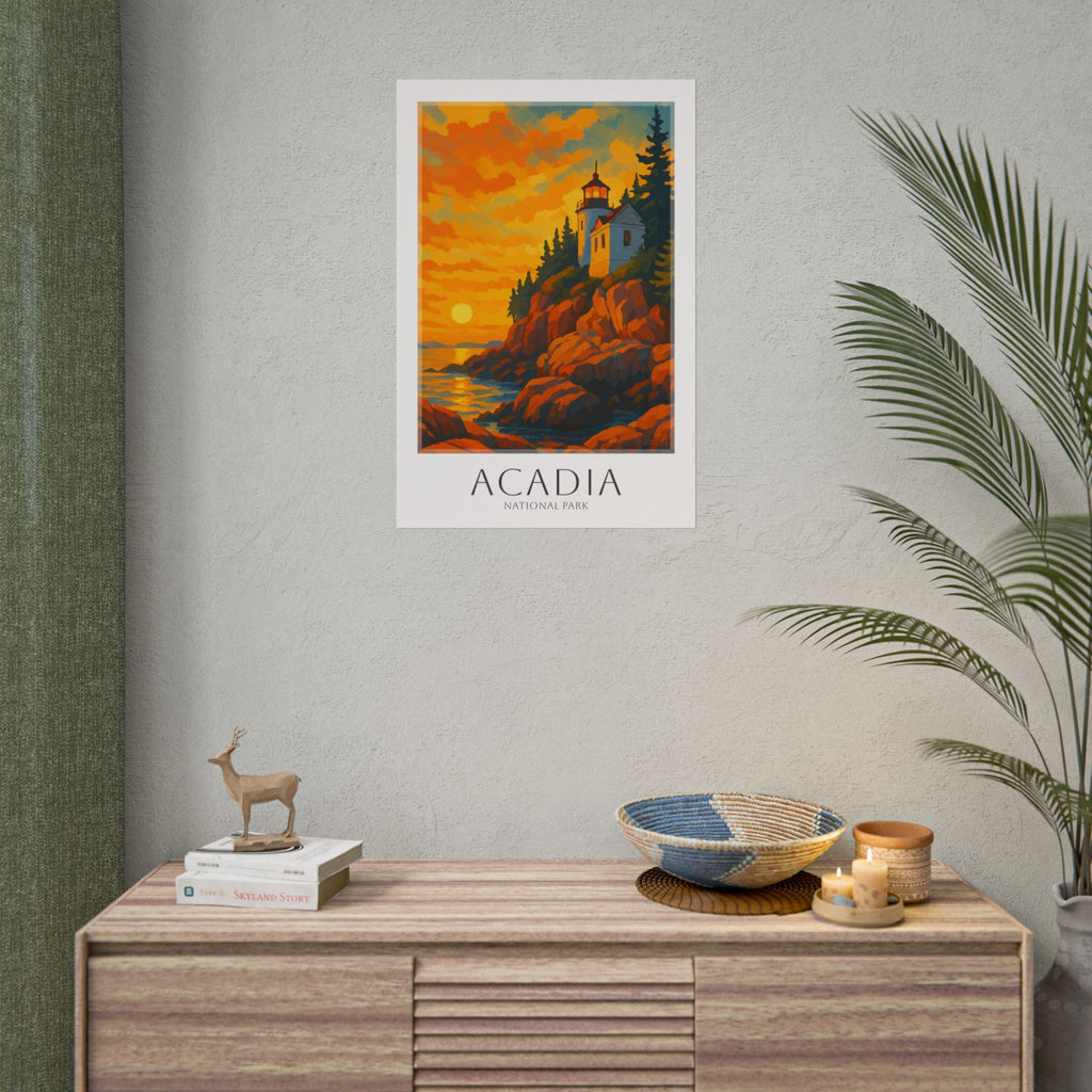 ACADIA * Travel Poster * National Park Wall Art