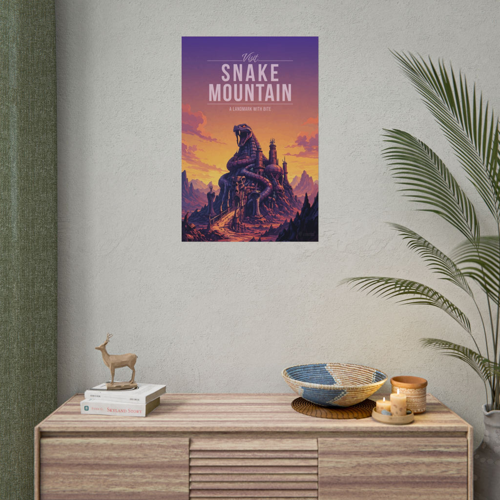 Snake Mountain Travel Poster