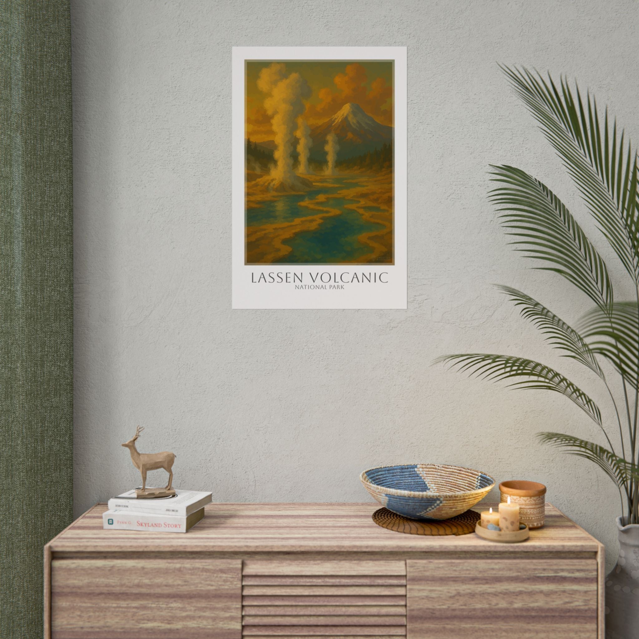LASSEN VOLCANIC * Travel Poster * National Park Wall Art