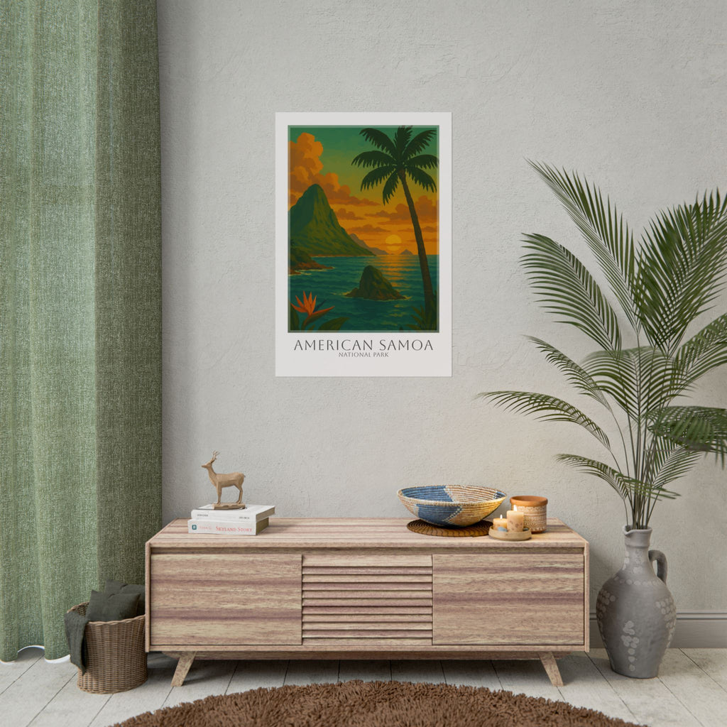 AMERICAN SAMOA * Travel Poster * National Park Wall Art