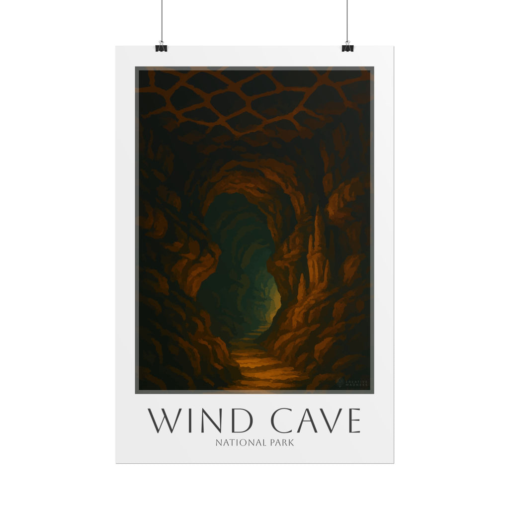 WIND CAVE  * Travel Poster * National Park Wall Art